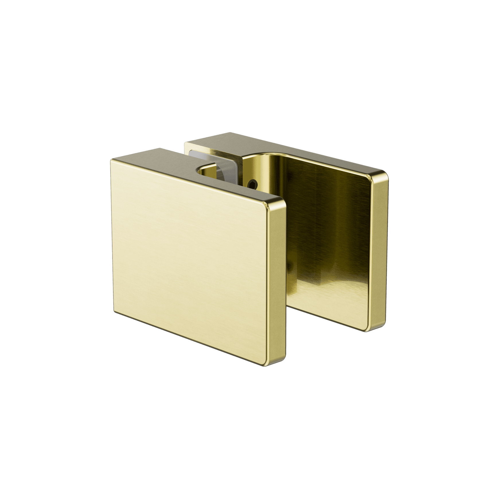 Square Shower Knob Handle Brushed Gold