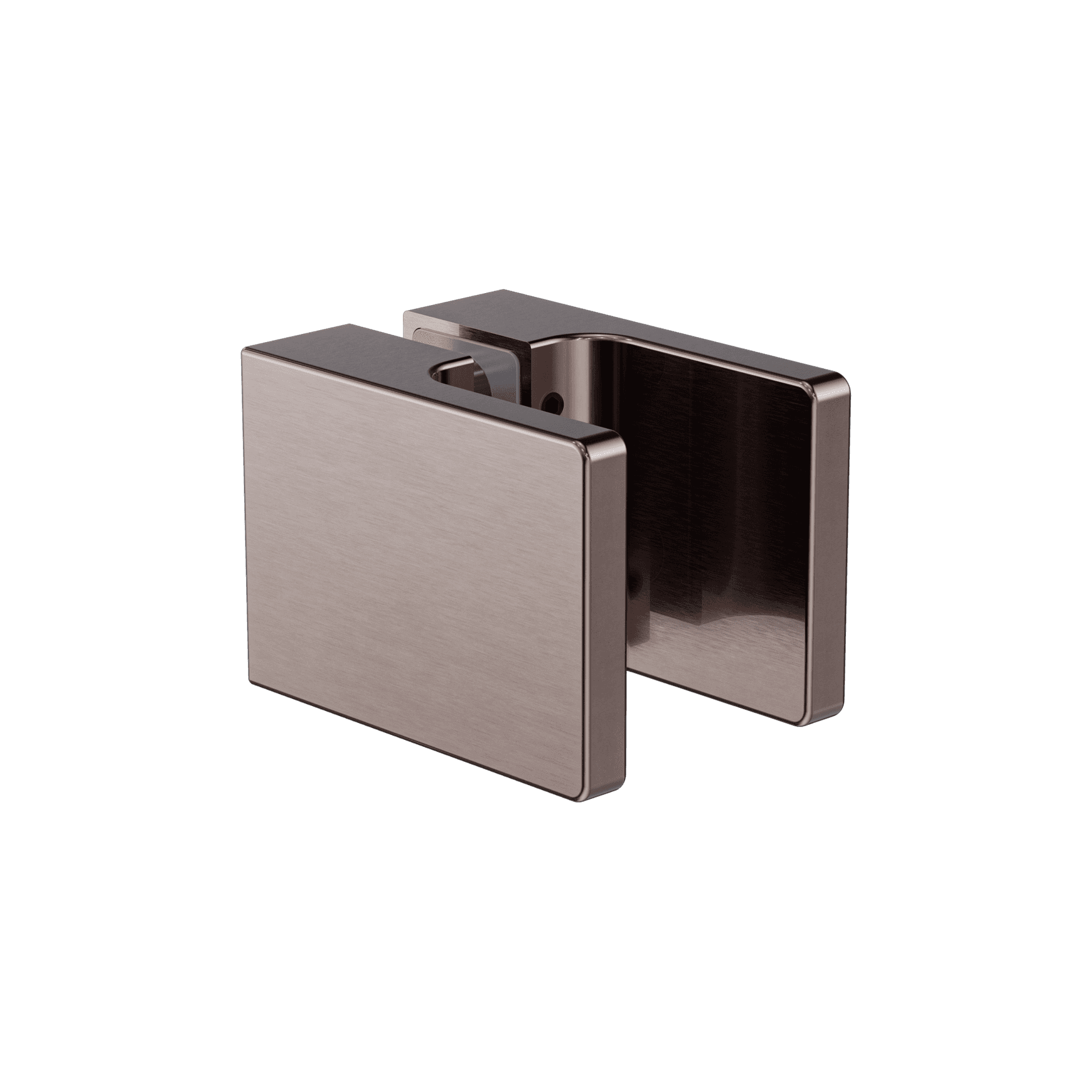 Square Shower Knob Handle Brushed Bronze