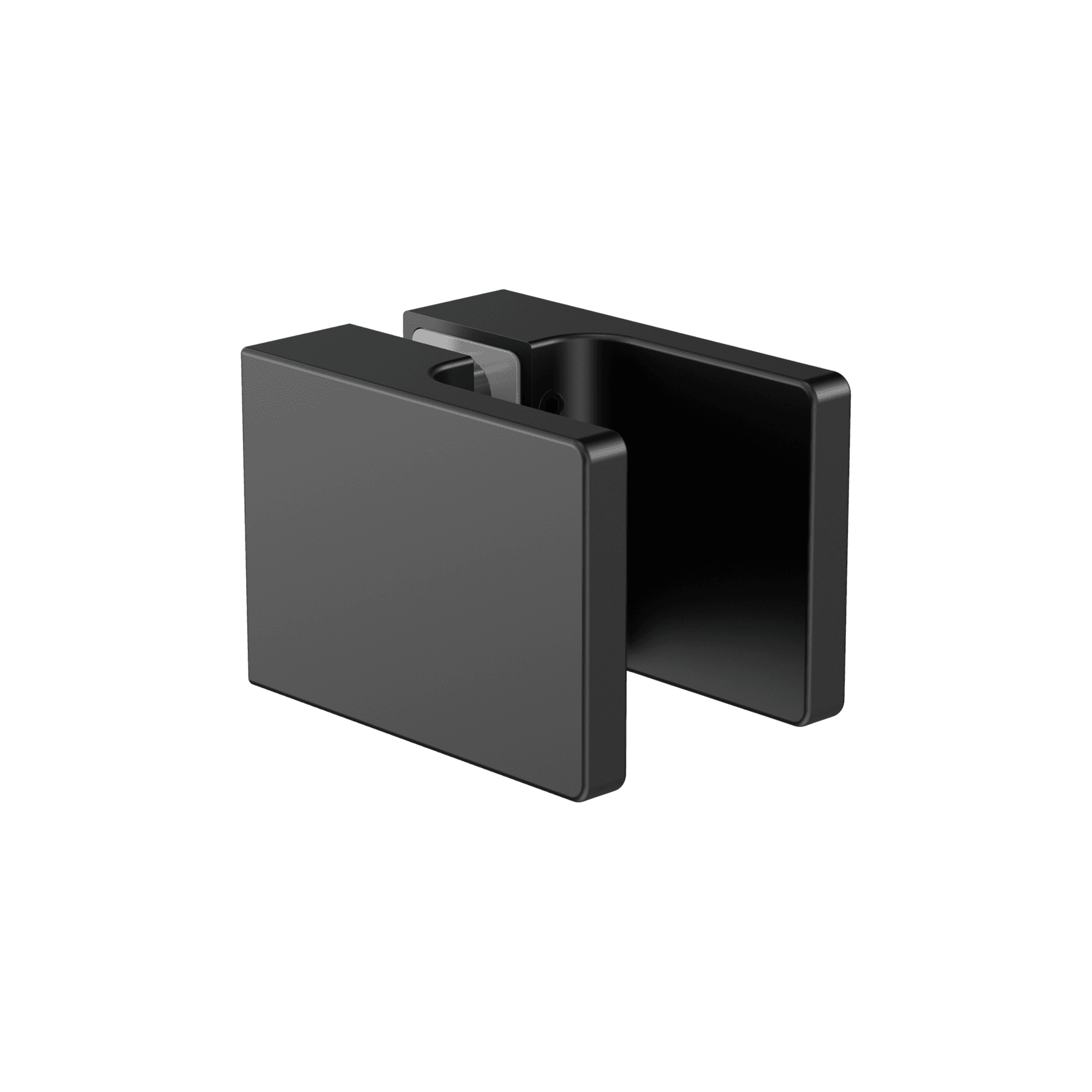 Square Shower Knob Handle Matte Black