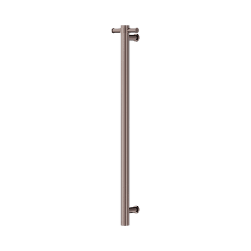 Non-Heated Vertical Towel Rail 900mm Brushed Bronze