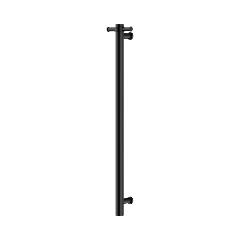 Non-Heated Vertical Towel Rail 900mm Matte Black