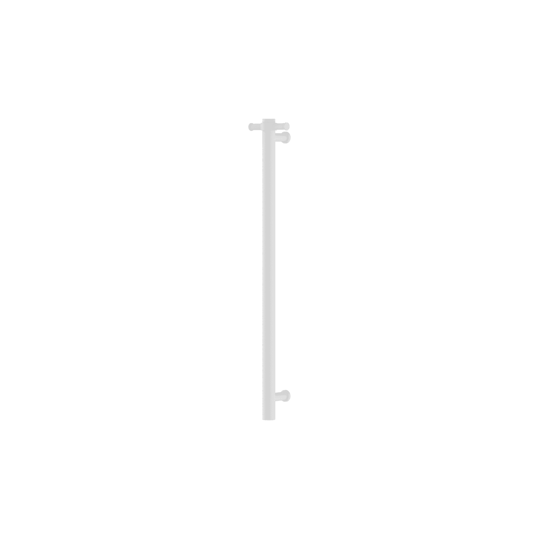 Non-Heated Vertical Towel Rail 900mm Matte White