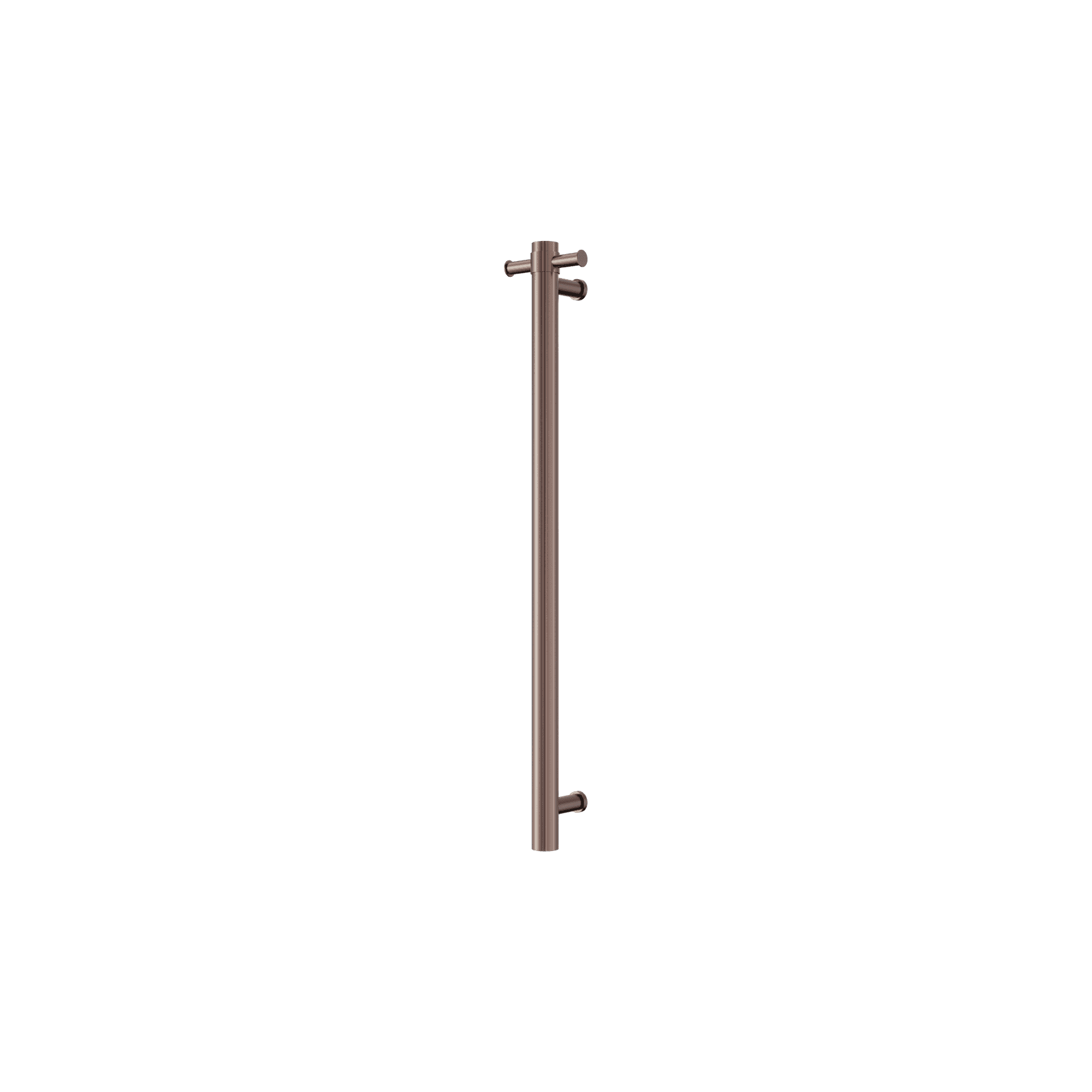 Mecca 240V Single Vertical Heated Towel Rail Brushed Bronze