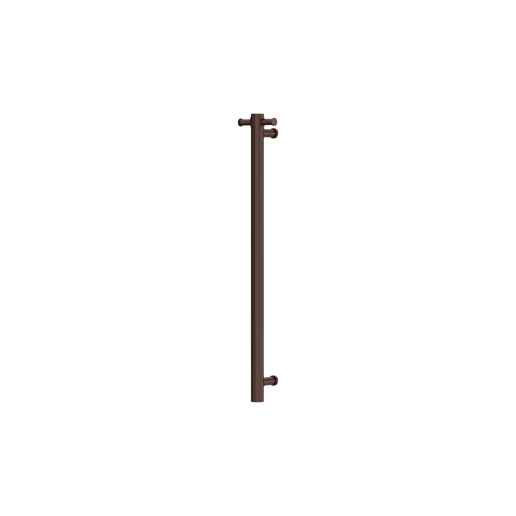 Mecca 12V Single Vertical Heated Towel Rail Rome Bronze