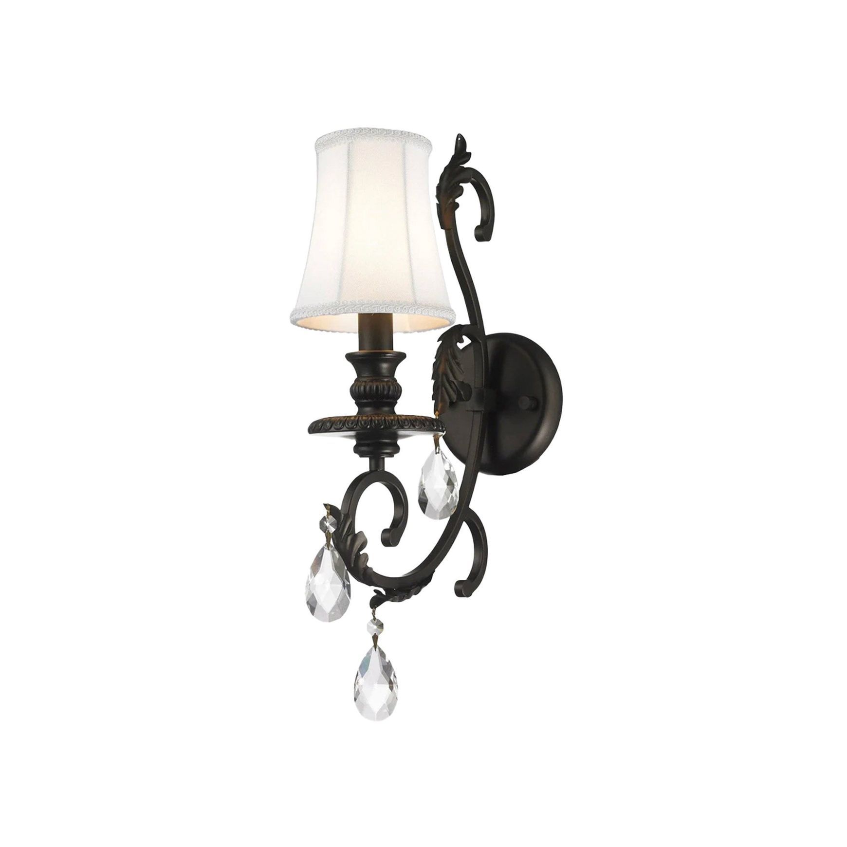 ARIA - Hampton Single Arm Wall Sconce - Dark Bronze