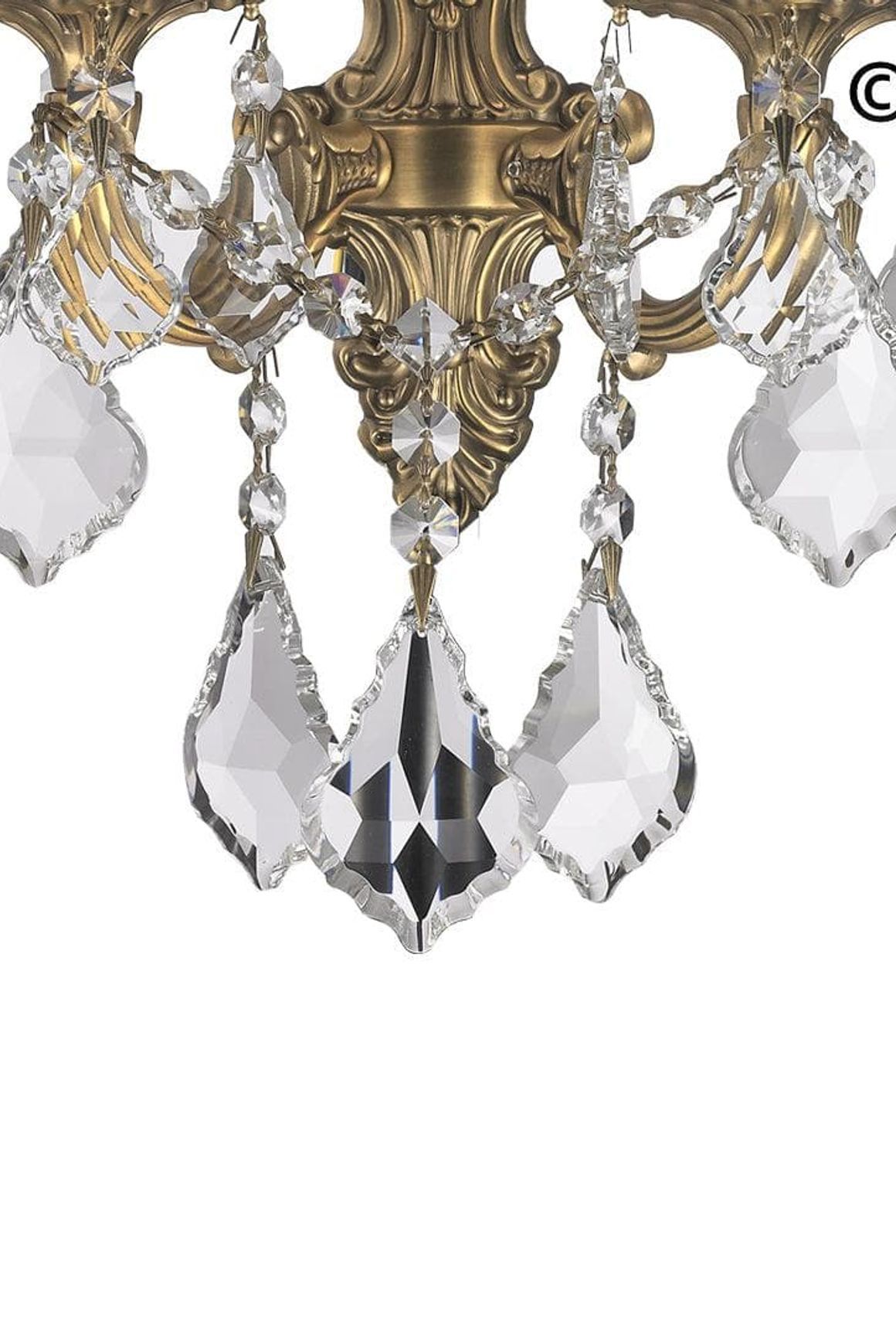 Americana 2 Light Wall Sconce - Victorian - Brass Finish
