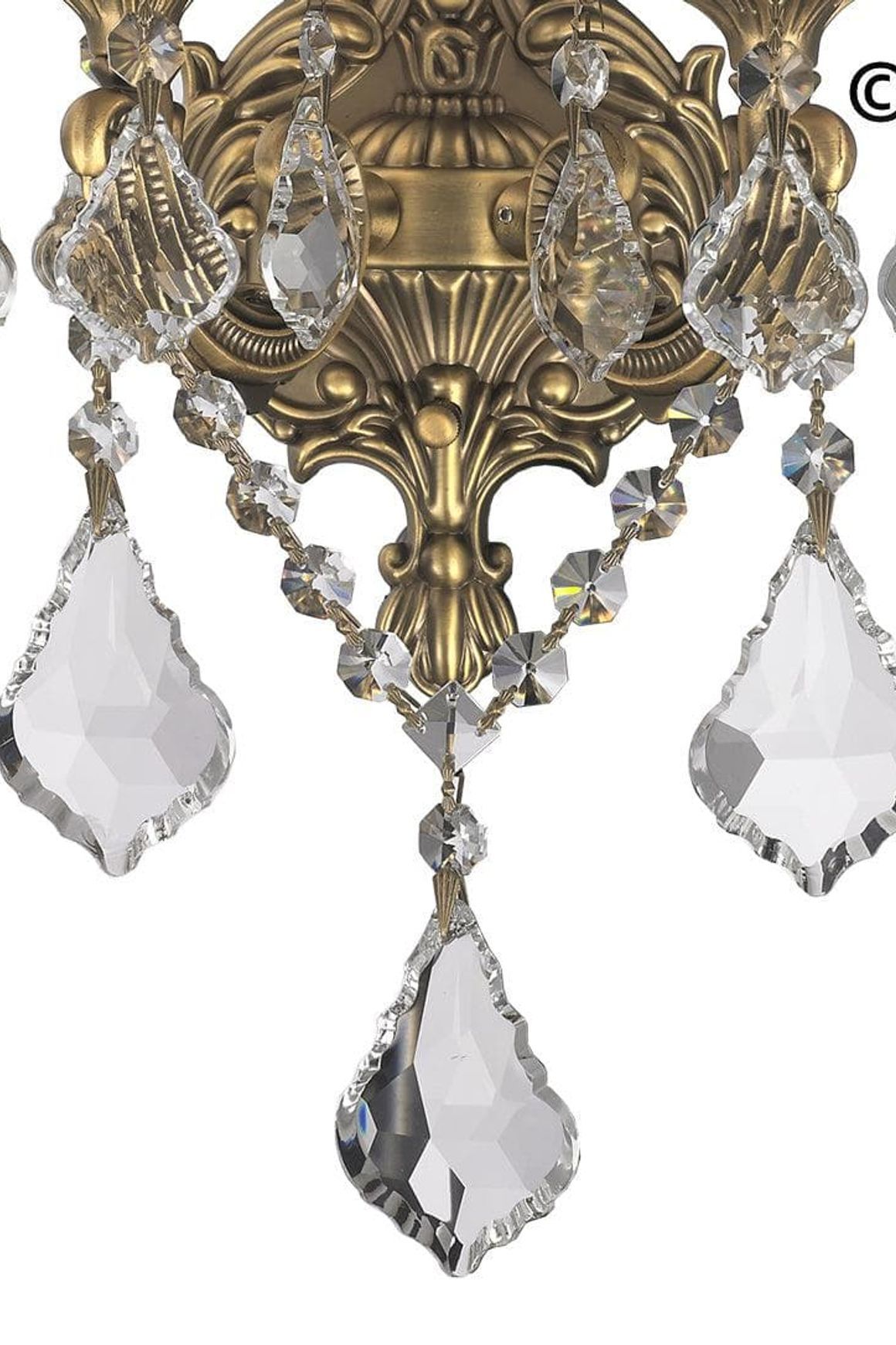 Americana 2 Light Wall Sconce - Edwardian - Brass Finish