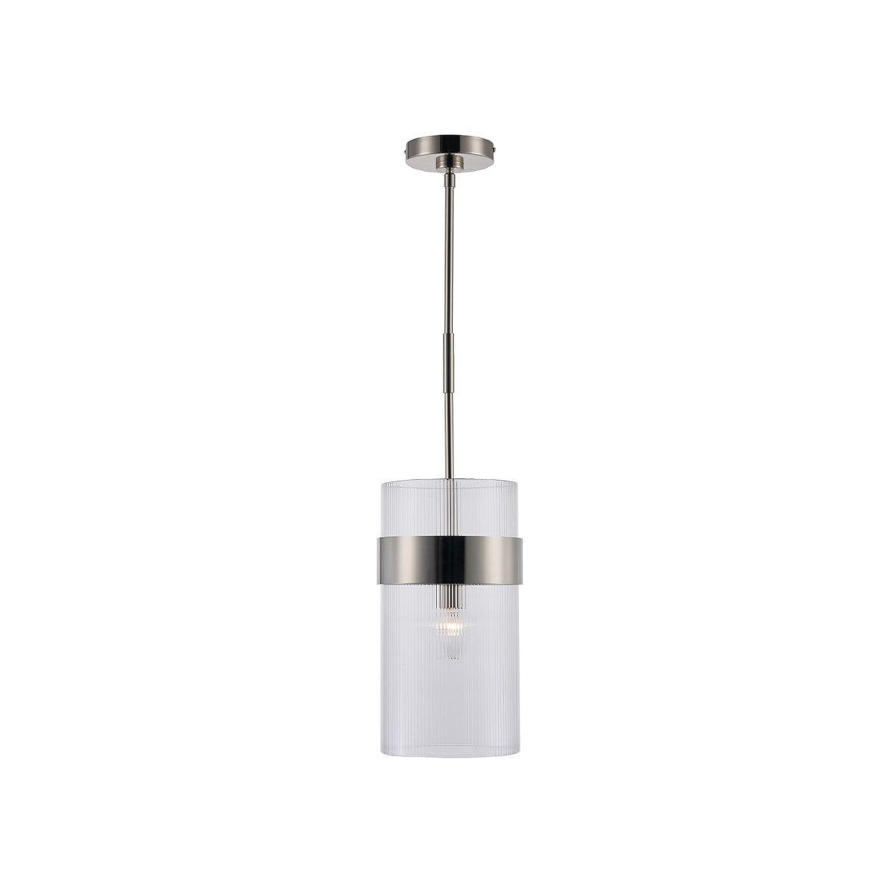 Provincial Collection - Single Light - Rod Suspension - Polished Nickel