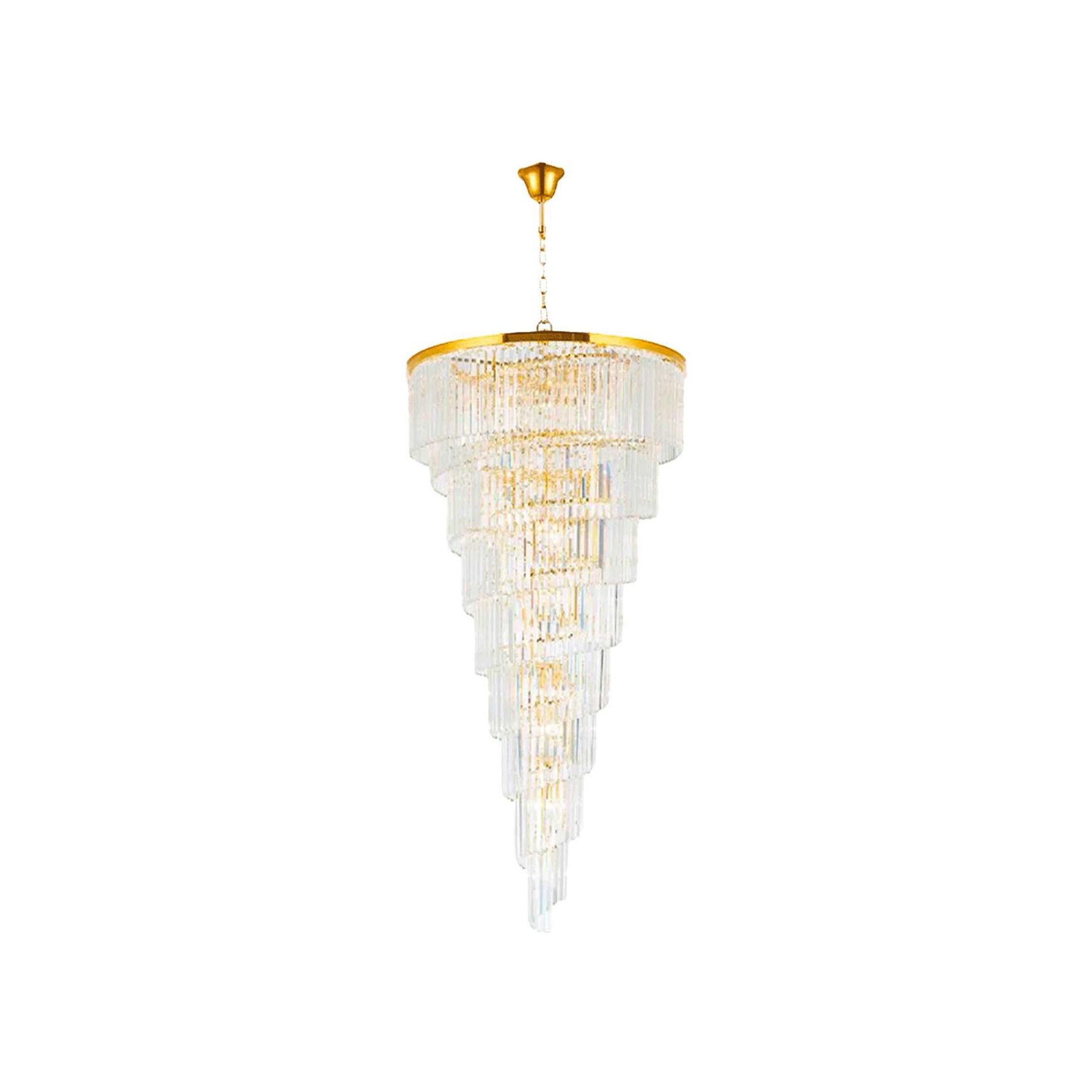 NewYork Oasis Spiral Chandelier - Gold - W:90cm