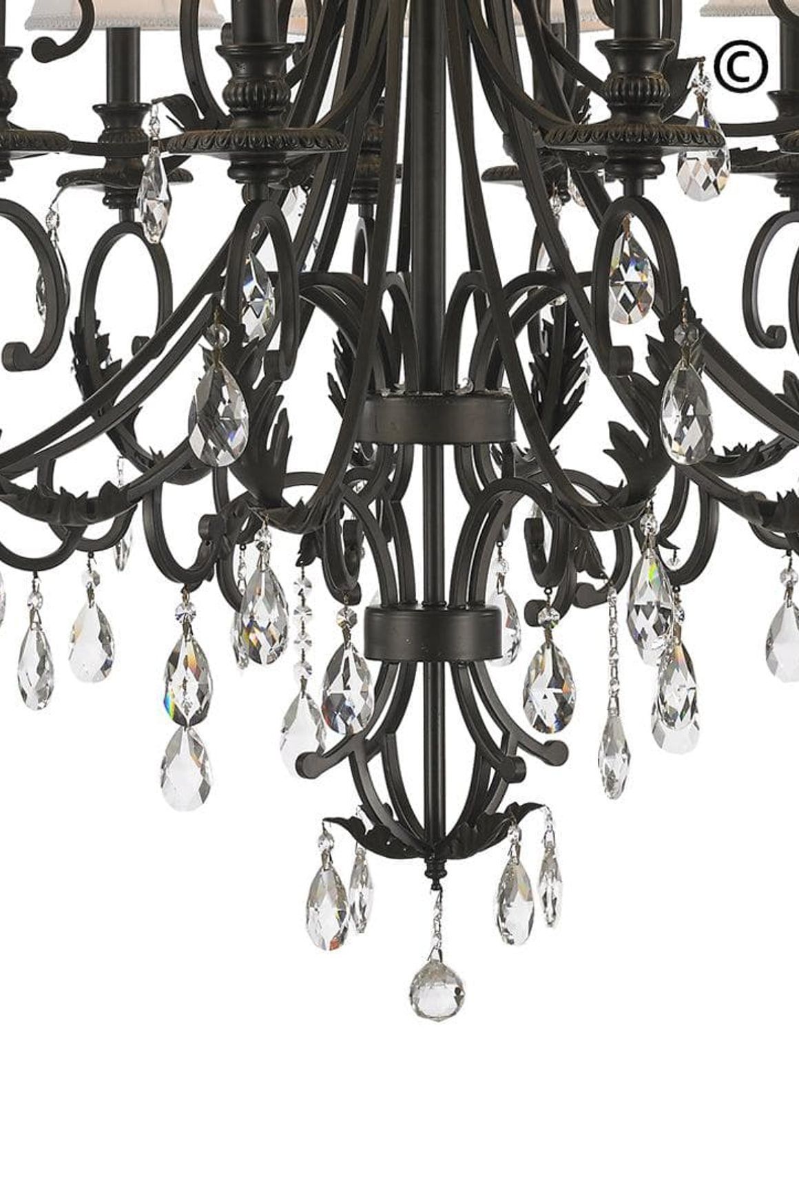 ARIA - Hampton 18 Arm Chandelier - Dark Bronze