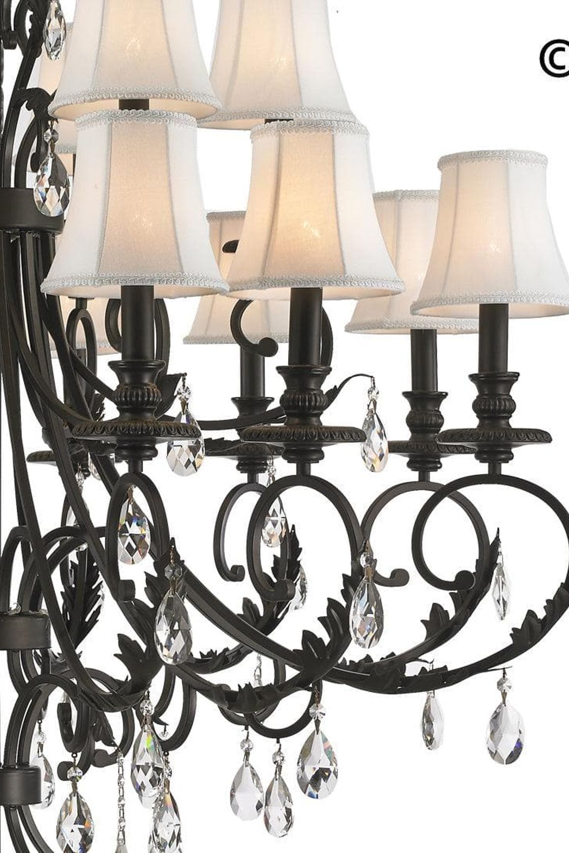 ARIA - Hampton 18 Arm Chandelier - Dark Bronze