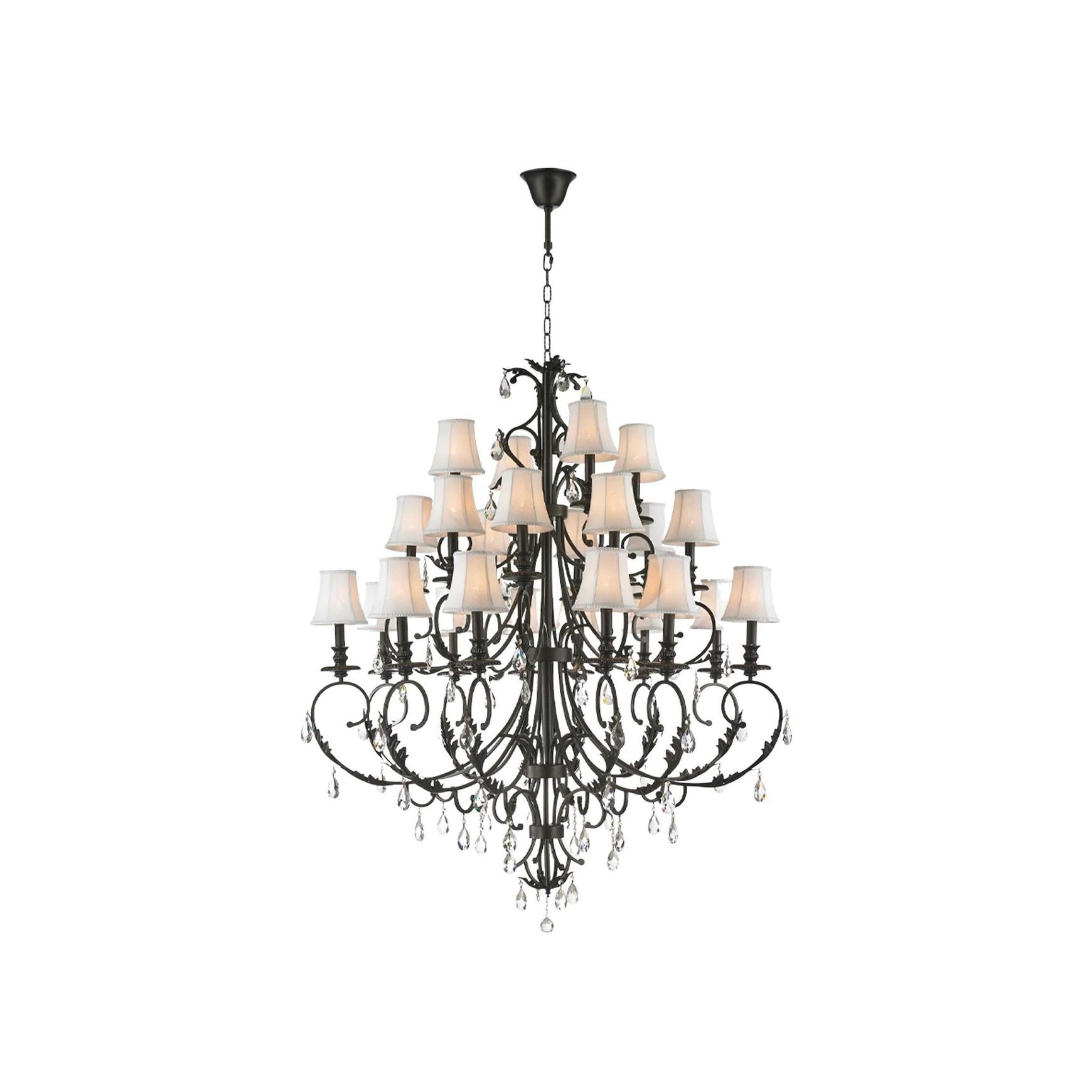 ARIA - Hampton 24 Arm Chandelier - Dark Bronze