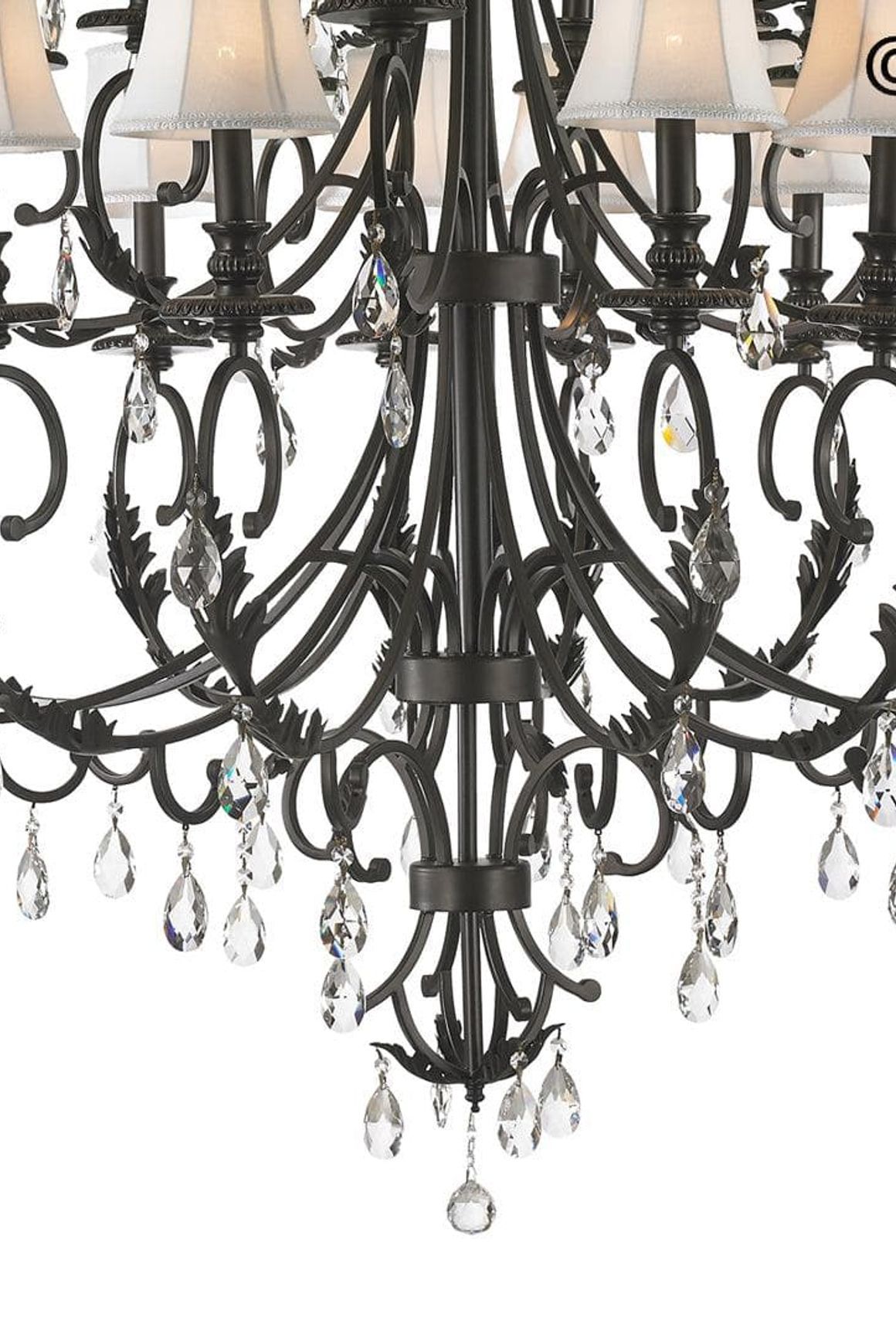ARIA - Hampton 24 Arm Chandelier - Dark Bronze