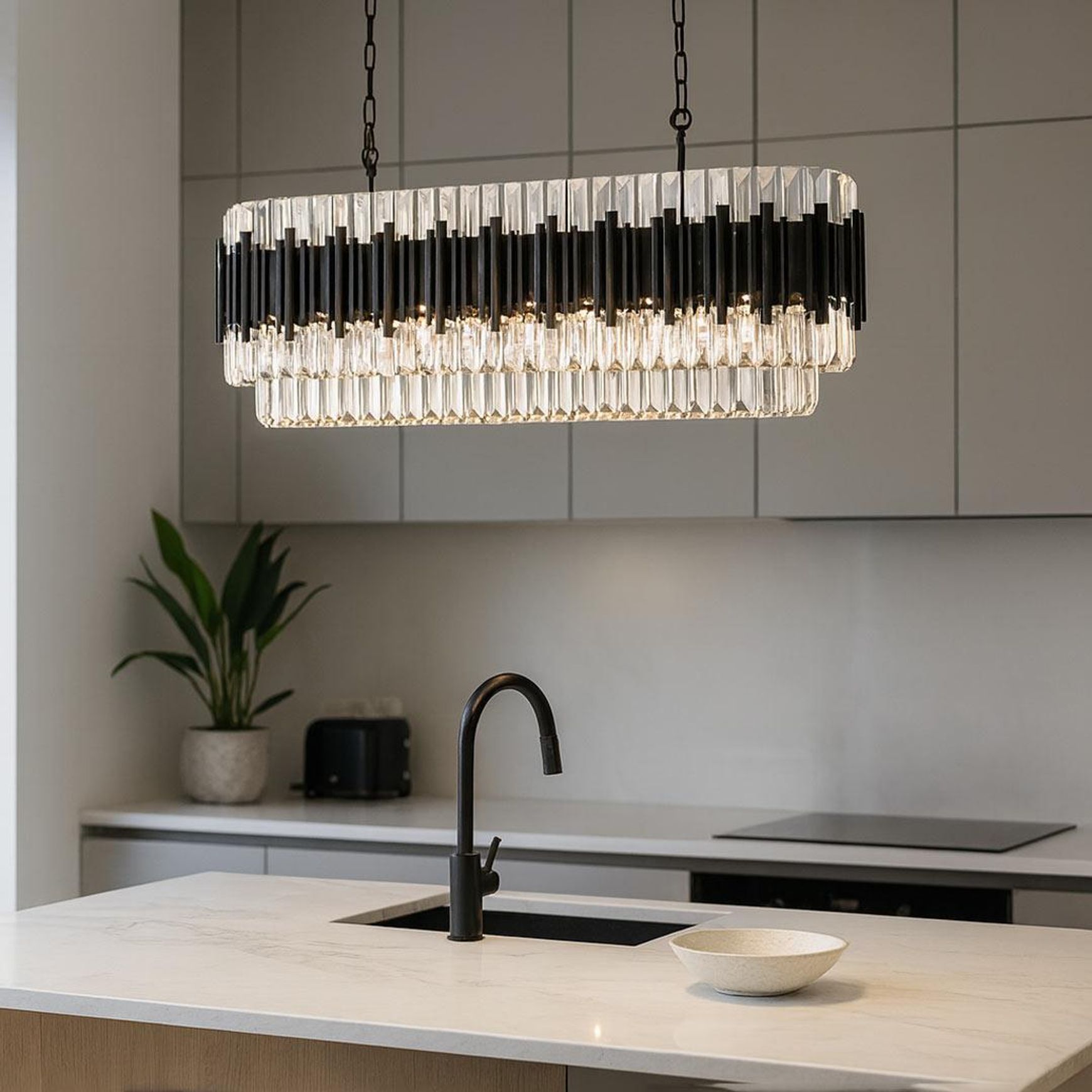 Allegra Collection - 120 cm Bar Light - Matte Black
