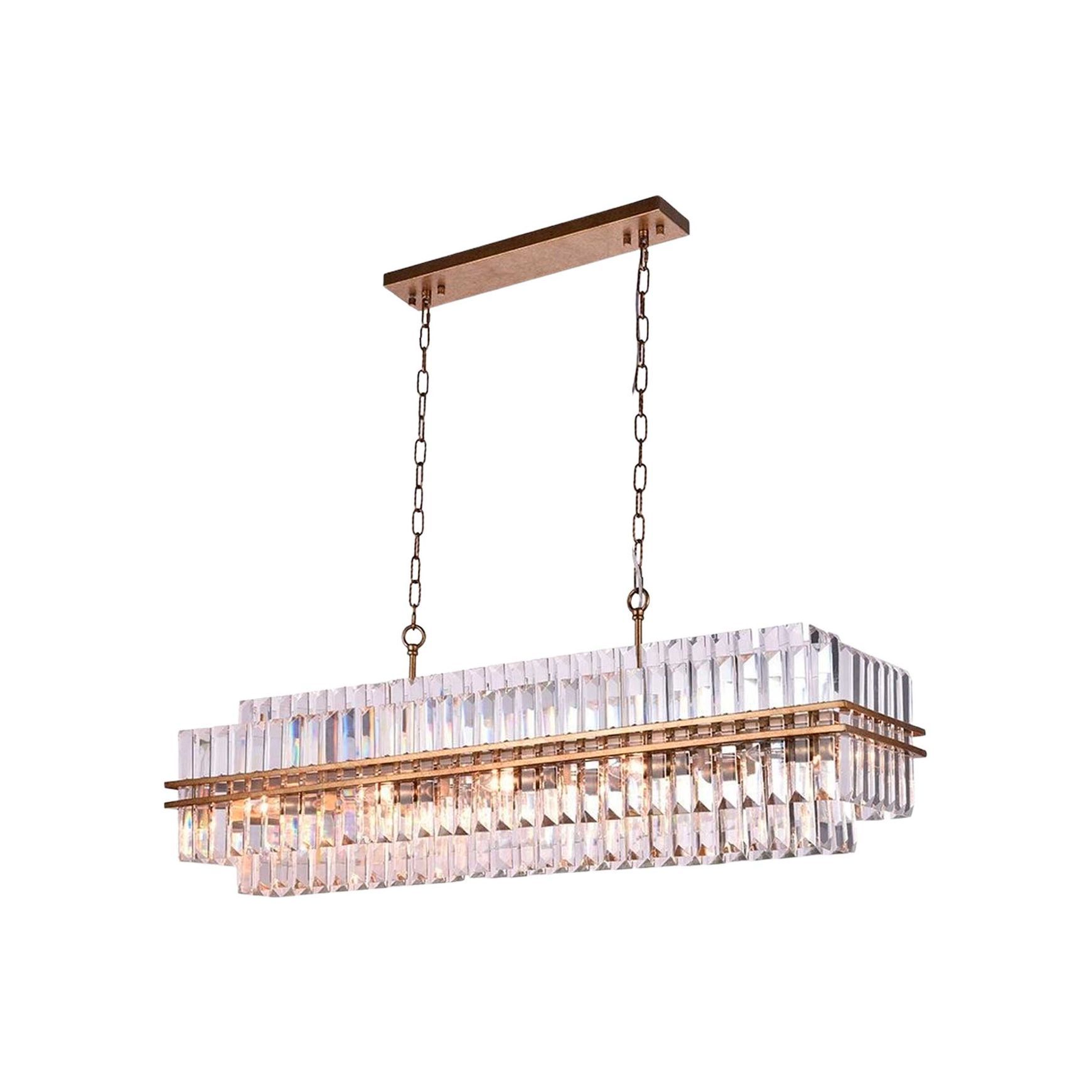 Ashton Collection - Bar Light - Antique Gold Finish - W:120cm