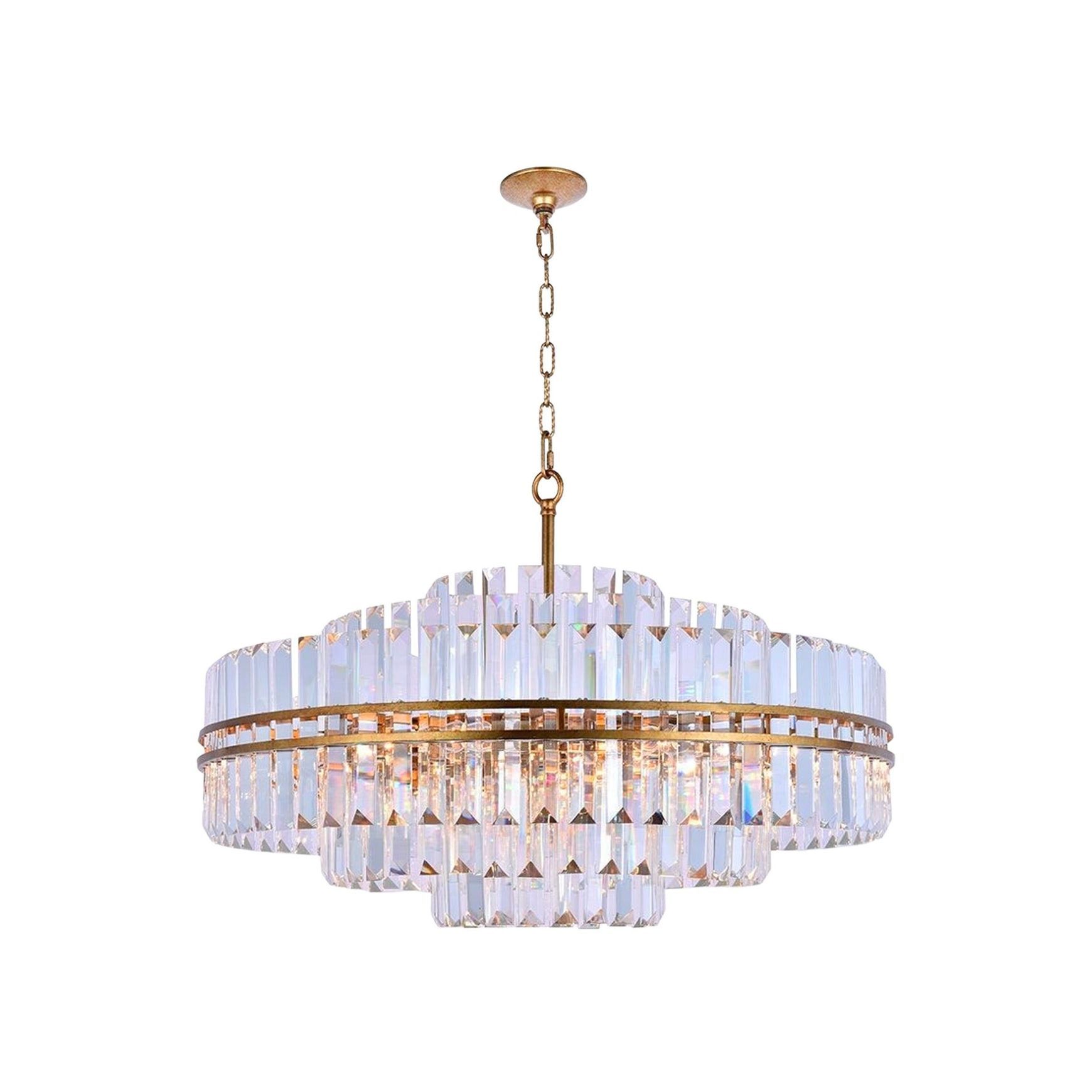 Ashton Collection - Chandelier - Antique Gold - W:80cm