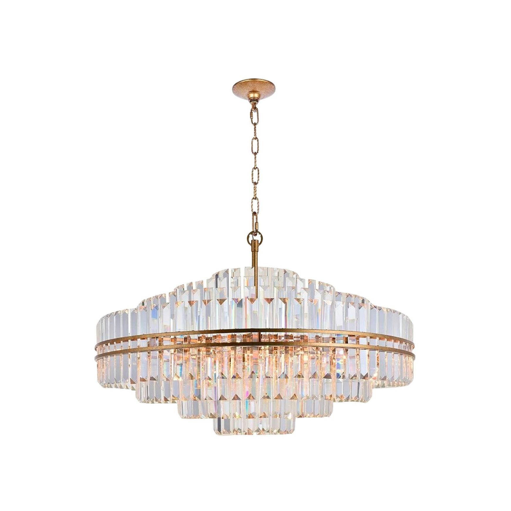 Ashton Collection - Chandelier - Antique Gold - W:100cm