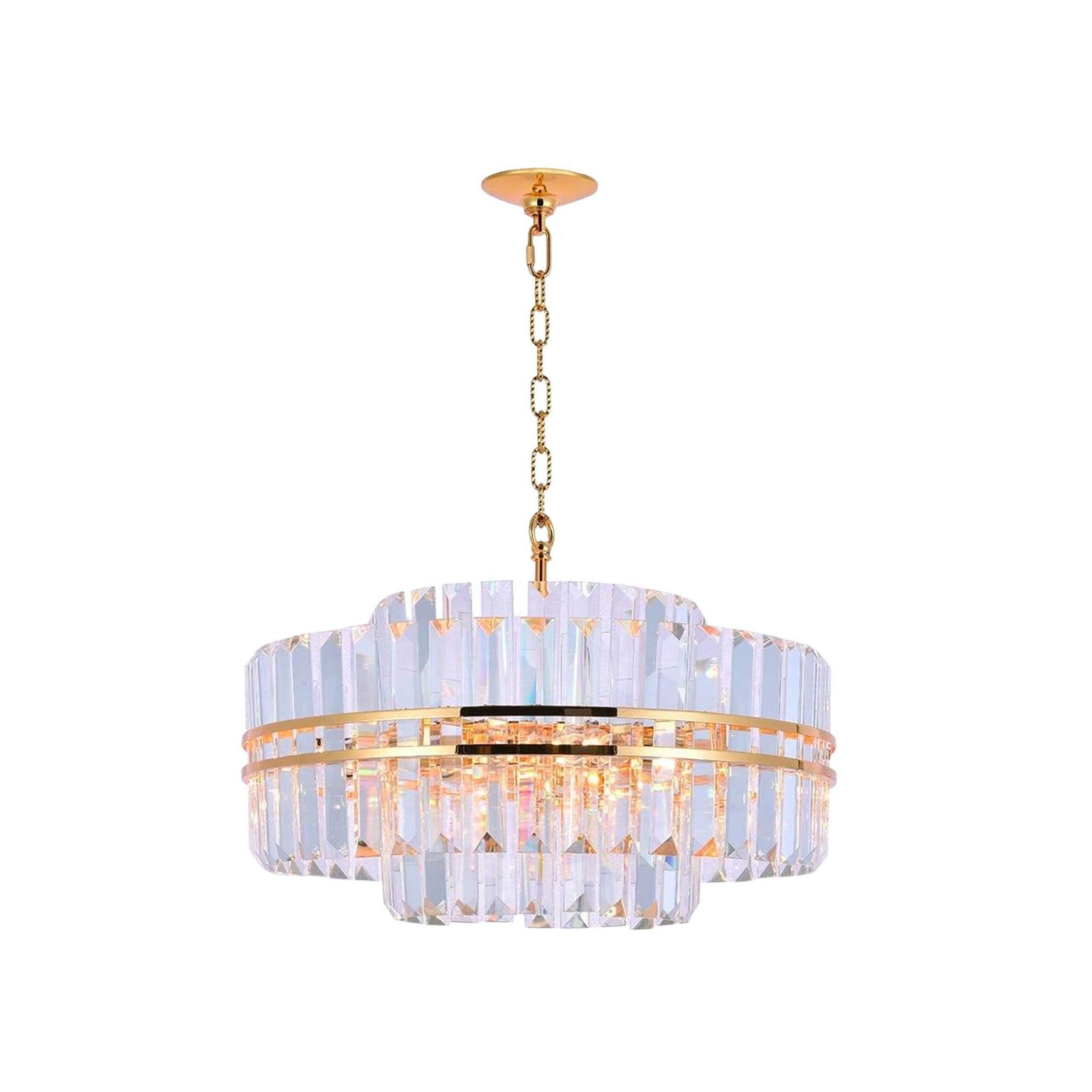 Ashton Collection - 55cm Chandelier - Gold Plated
