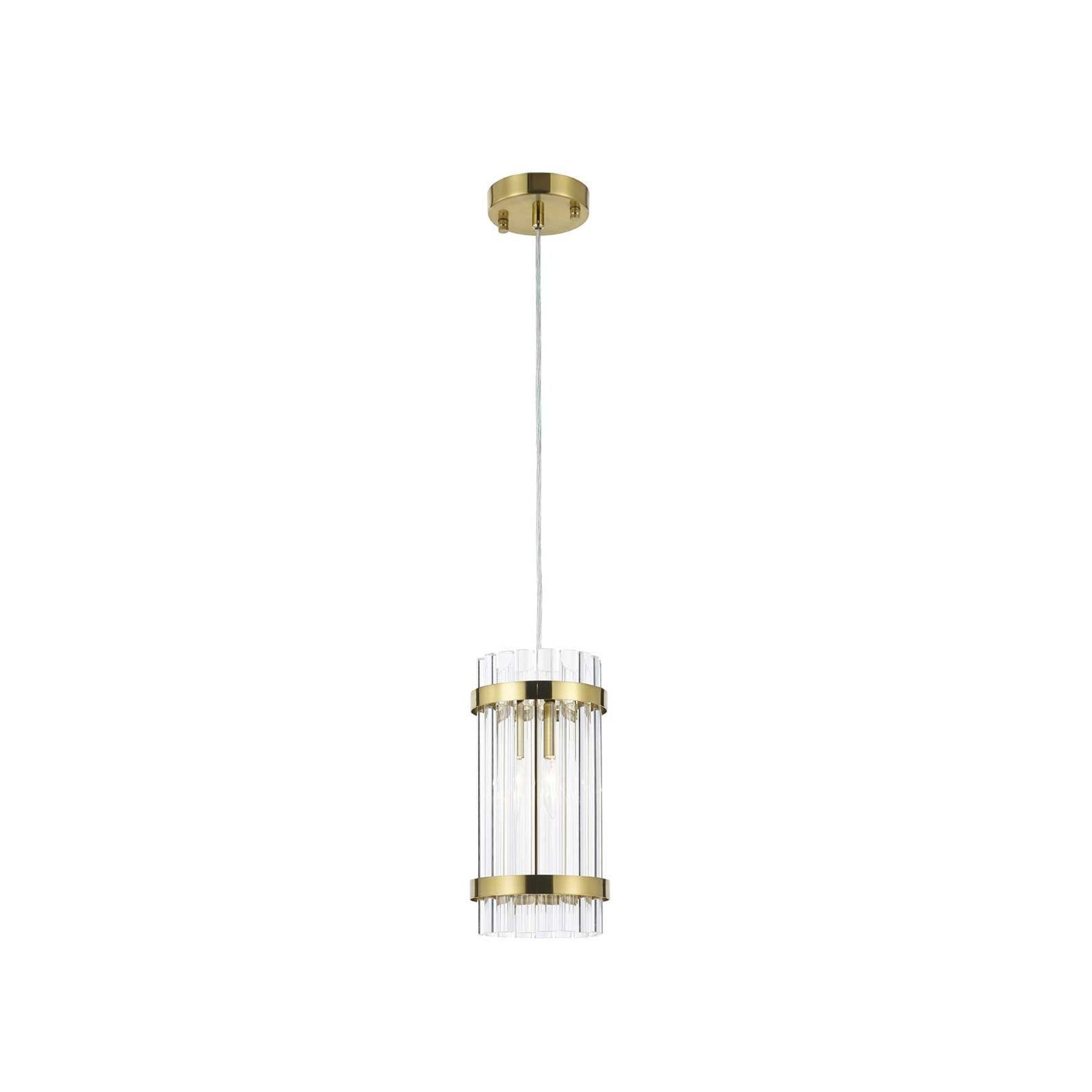 Harlow Collection - Pendant - Satin Brass - W:15cm