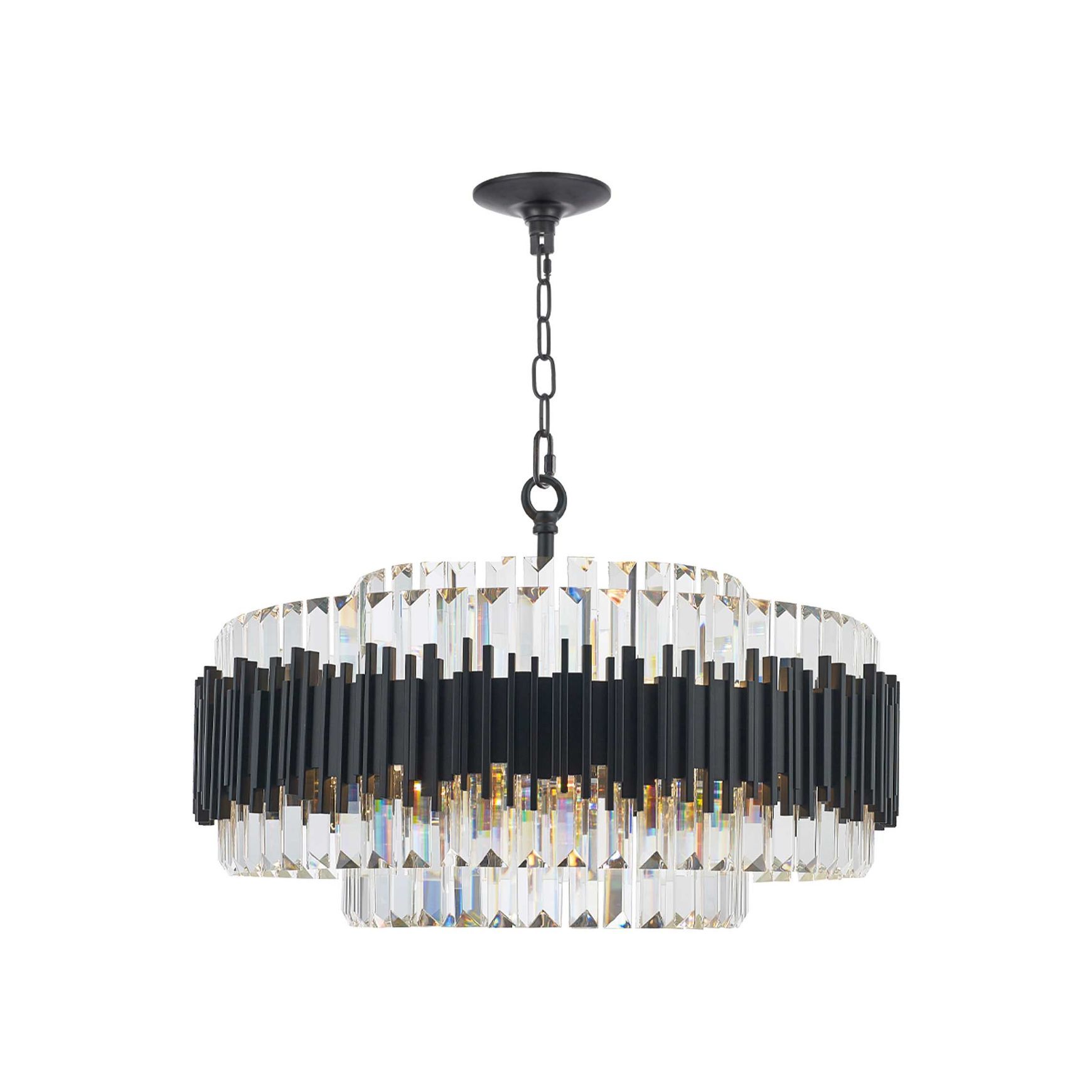 Allegra Collection - 72cm Chandelier - Matte Black