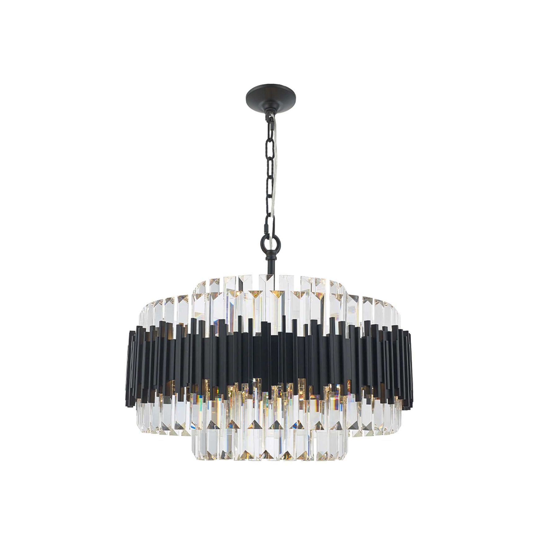 Allegra Collection - 58cm Chandelier - Matte Black