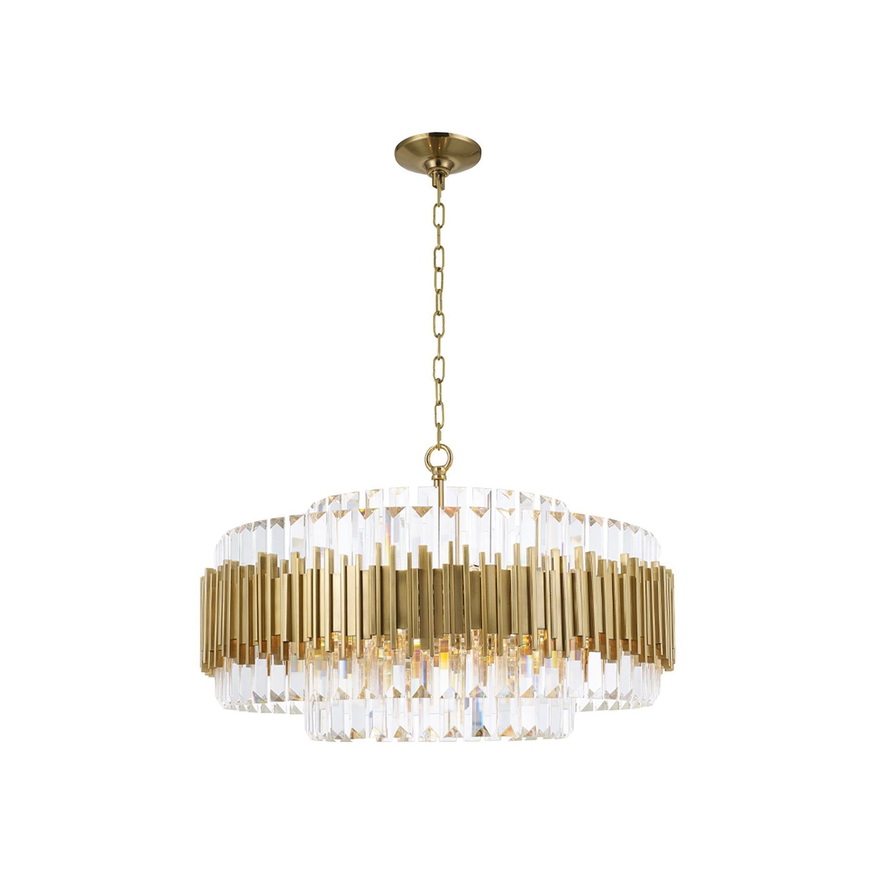 Allegra Collection - 72cm Chandelier - Brass