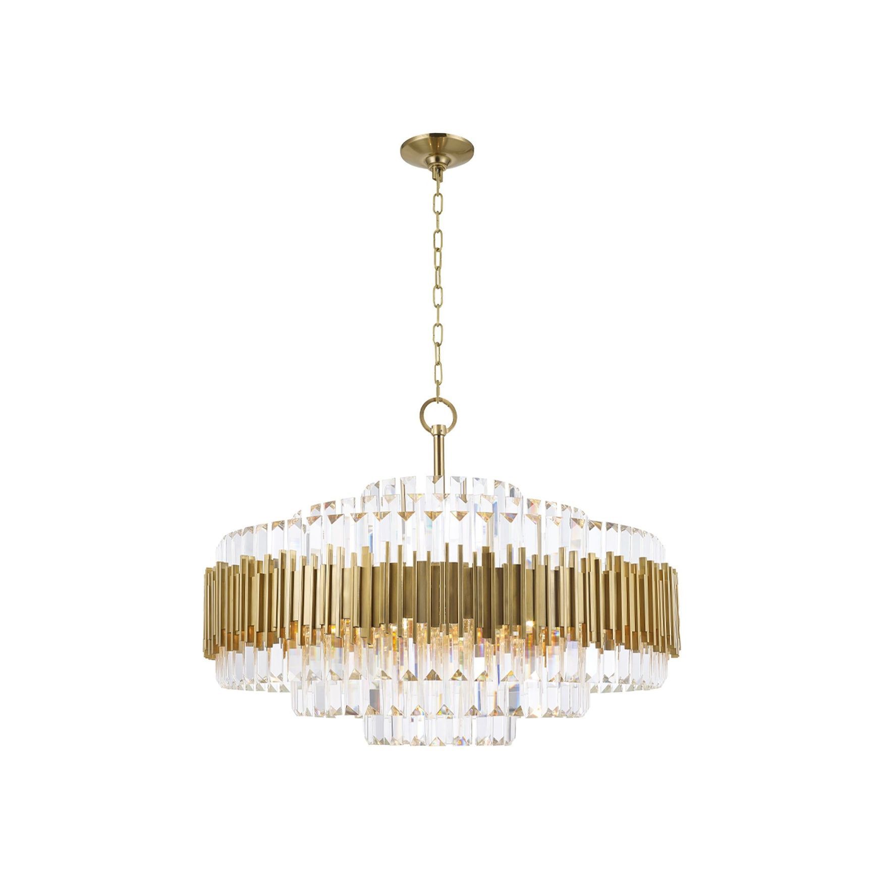 Allegra Collection - 83cm Chandelier - Brass
