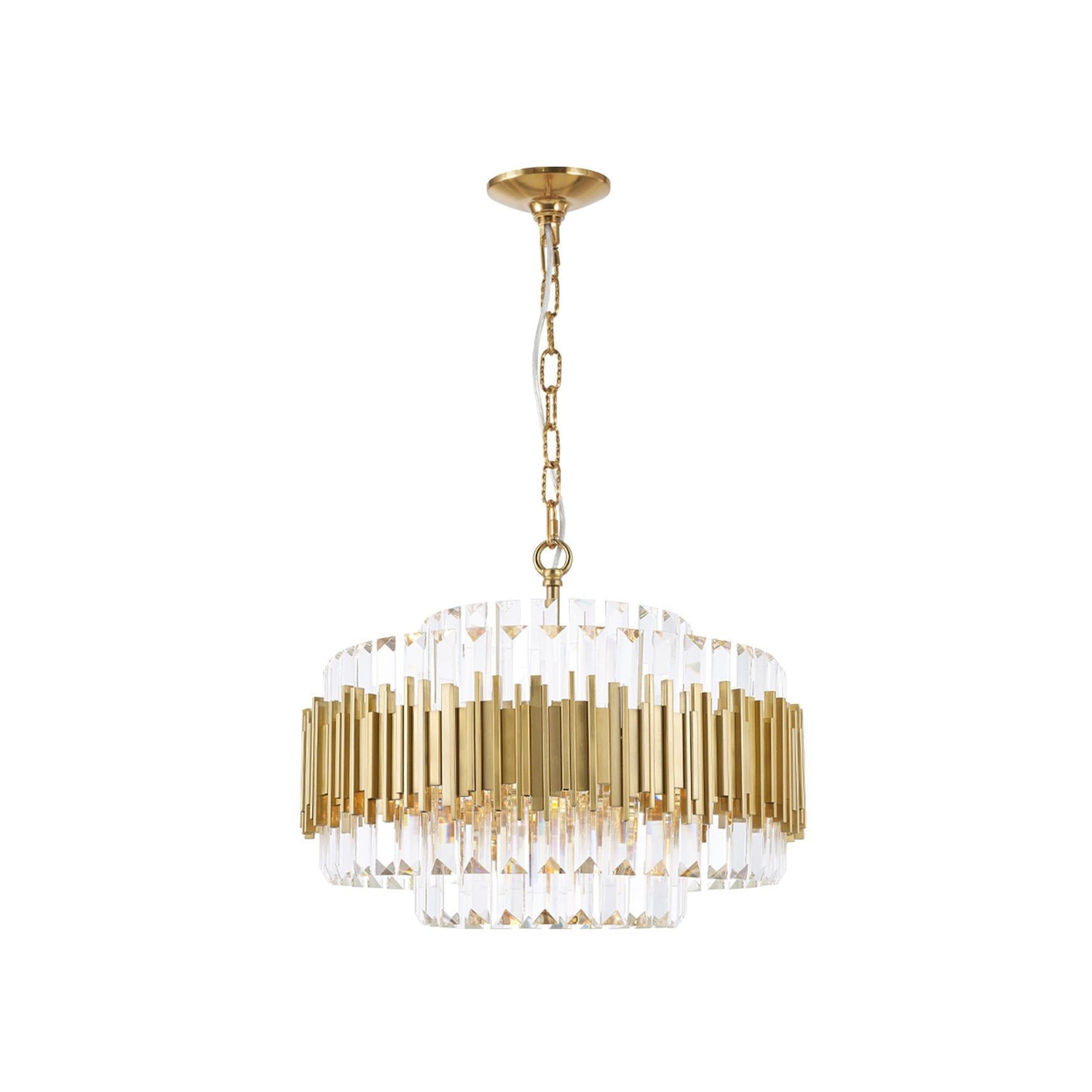 Allegra Collection - 58cm Chandelier - Brass