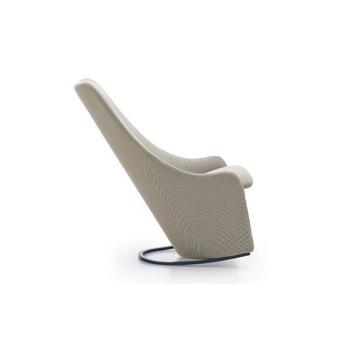 Nagi High Rocking Armchair - Smooth Upholstery
