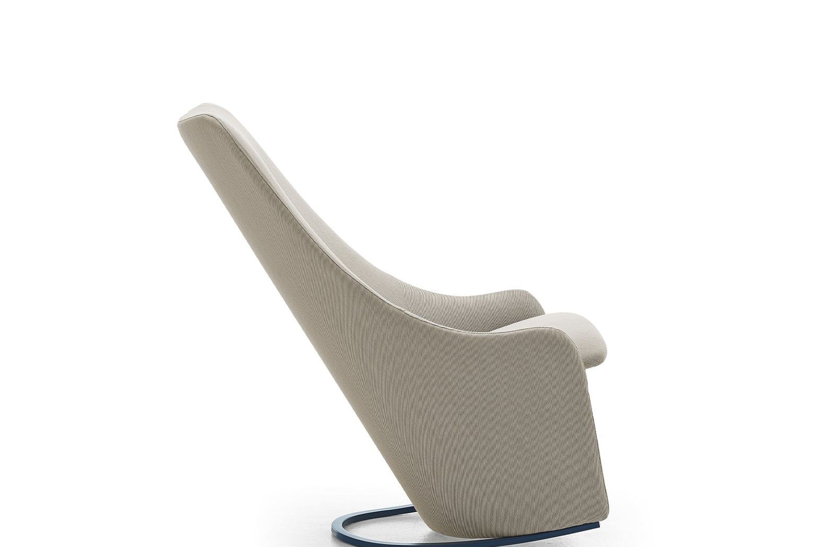 Nagi High Rocking Armchair - Smooth Upholstery
