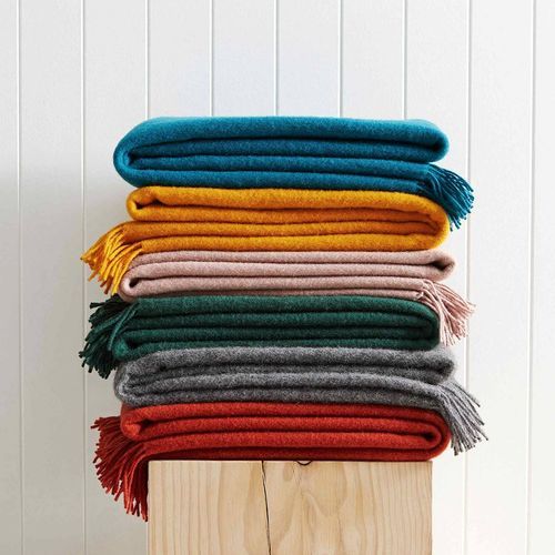 Weave Home Nevis Throw Blanket - Ash | NZ Lambswool