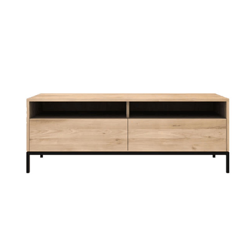 Ethnicraft | Oak Ligna TV Cupboard Black Frame