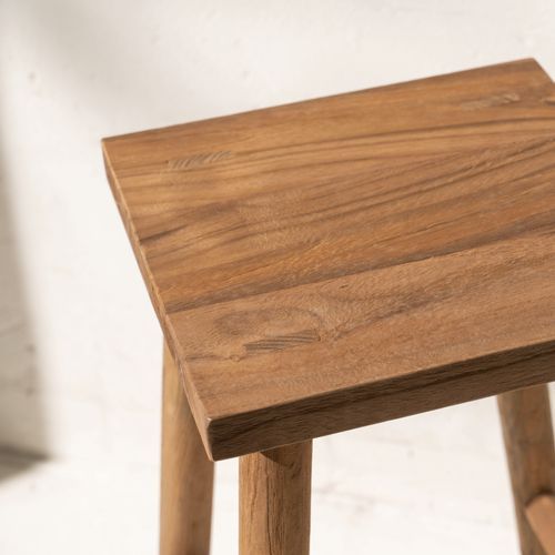 Odin Square Timber Barstool