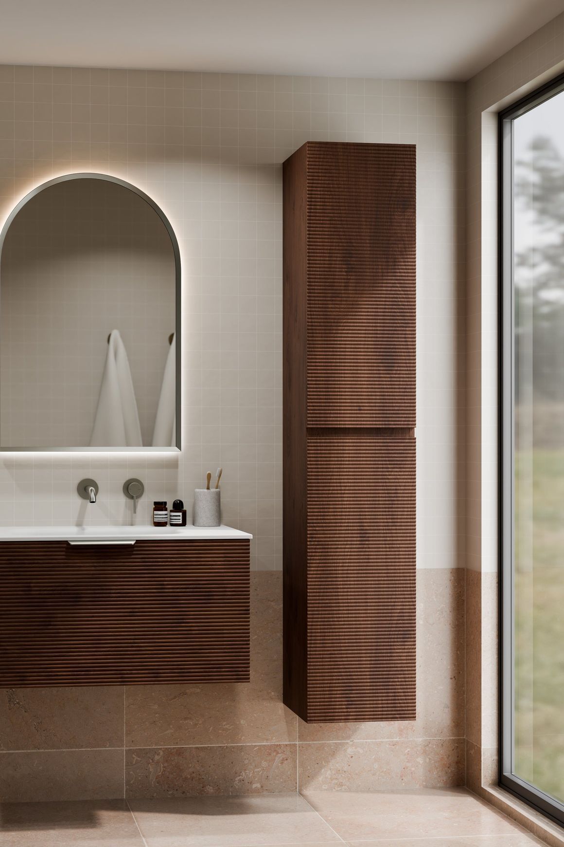 Lineare Orchard Tower Cabinet