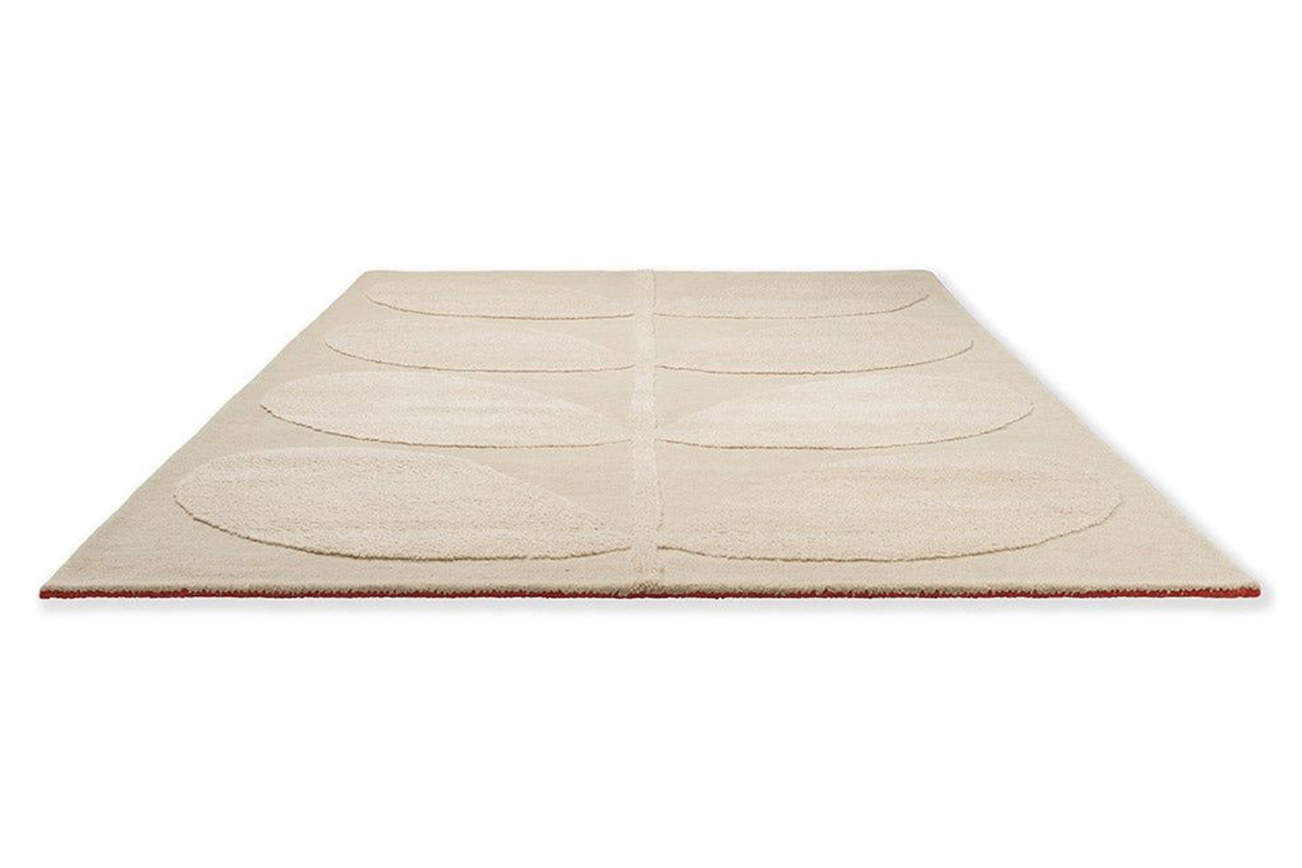 Orla Kiely Solid Stem Rug - Ecru | 100% Wool Designer Floor Rug