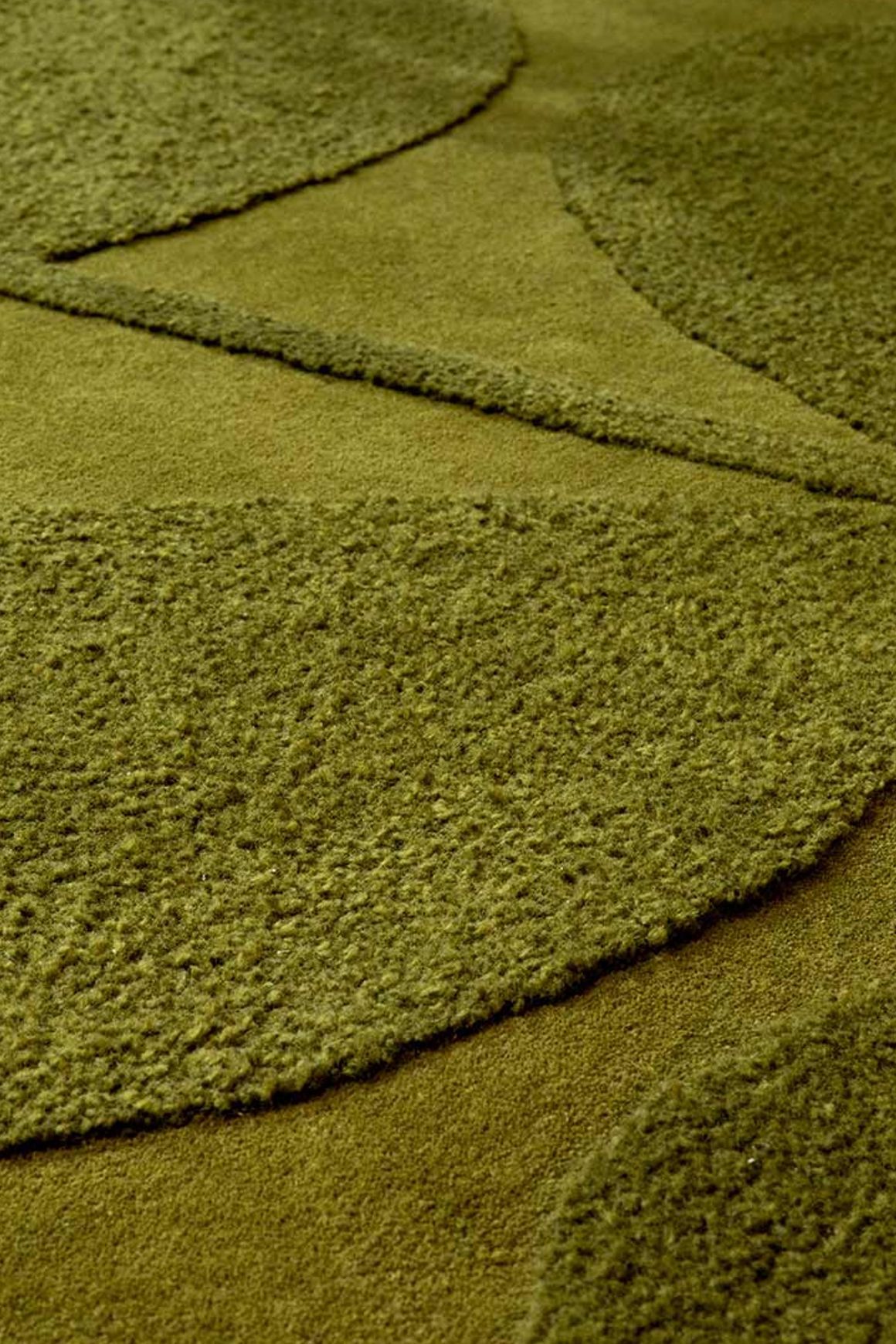 Orla Kiely Solid Stem Rug - Fern | 100% Wool Designer Floor Rug