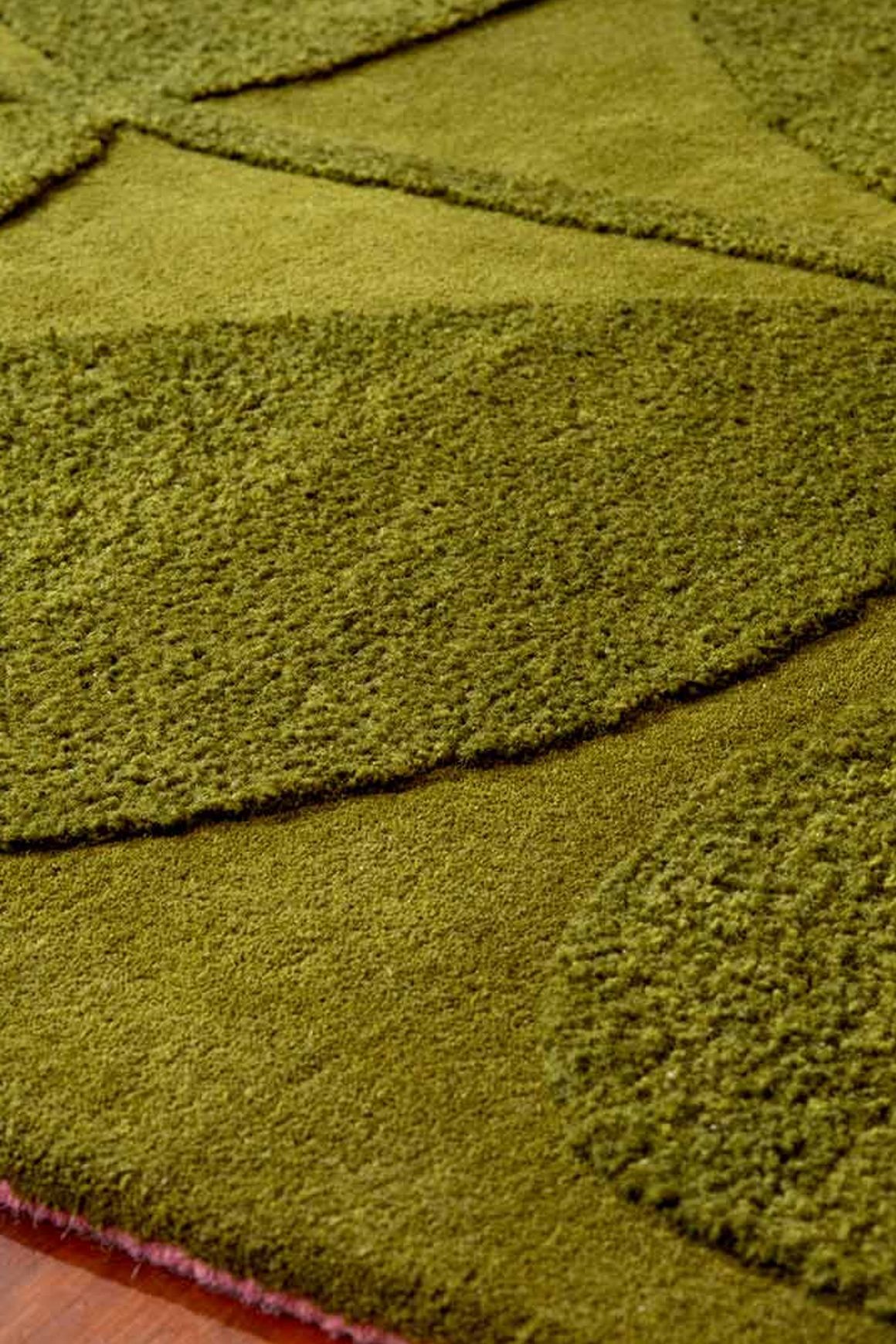 Orla Kiely Solid Stem Rug - Fern | 100% Wool Designer Floor Rug