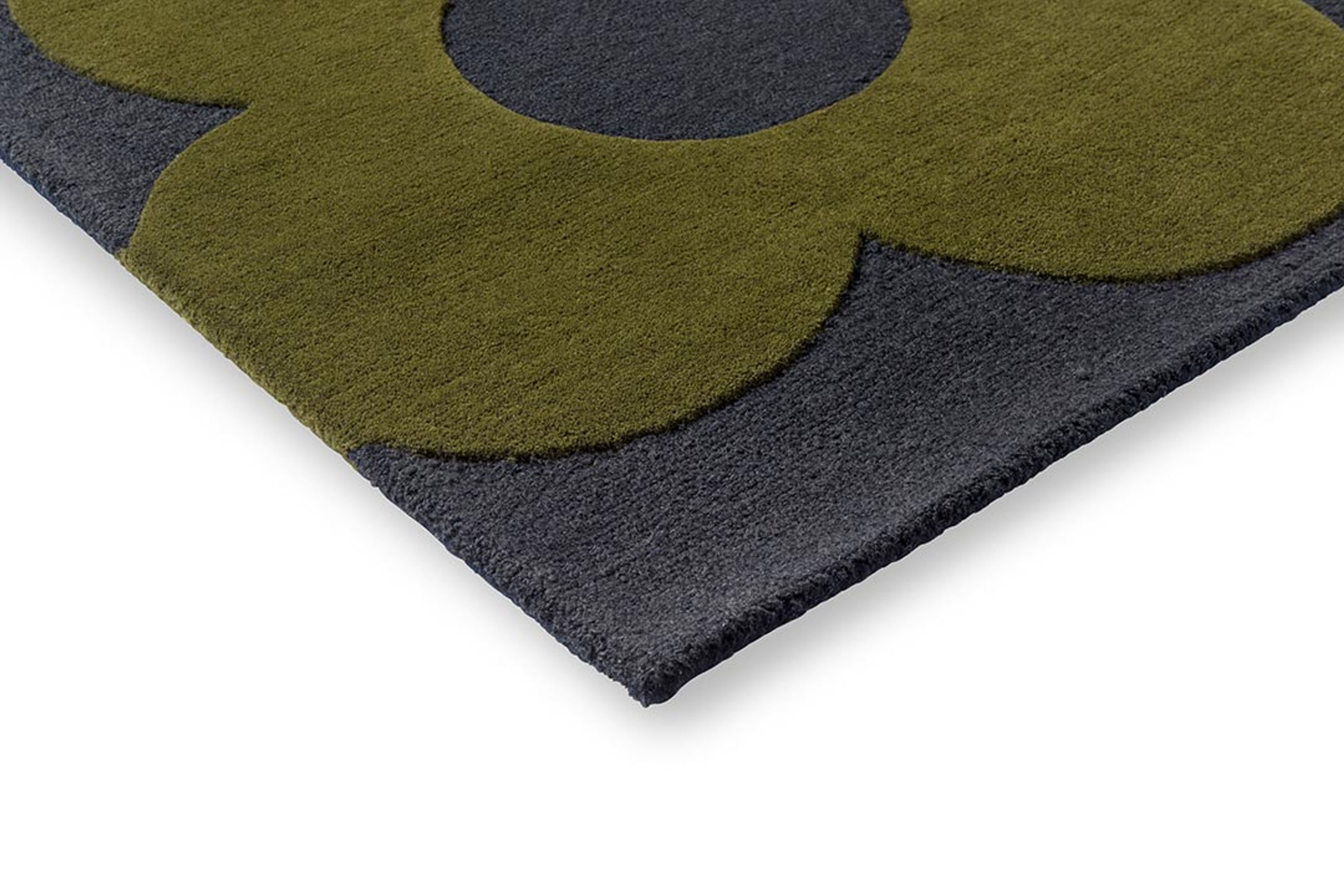 Orla Kiely Sprig Stem Rug - Marine | 100% Wool Designer Floor Rug