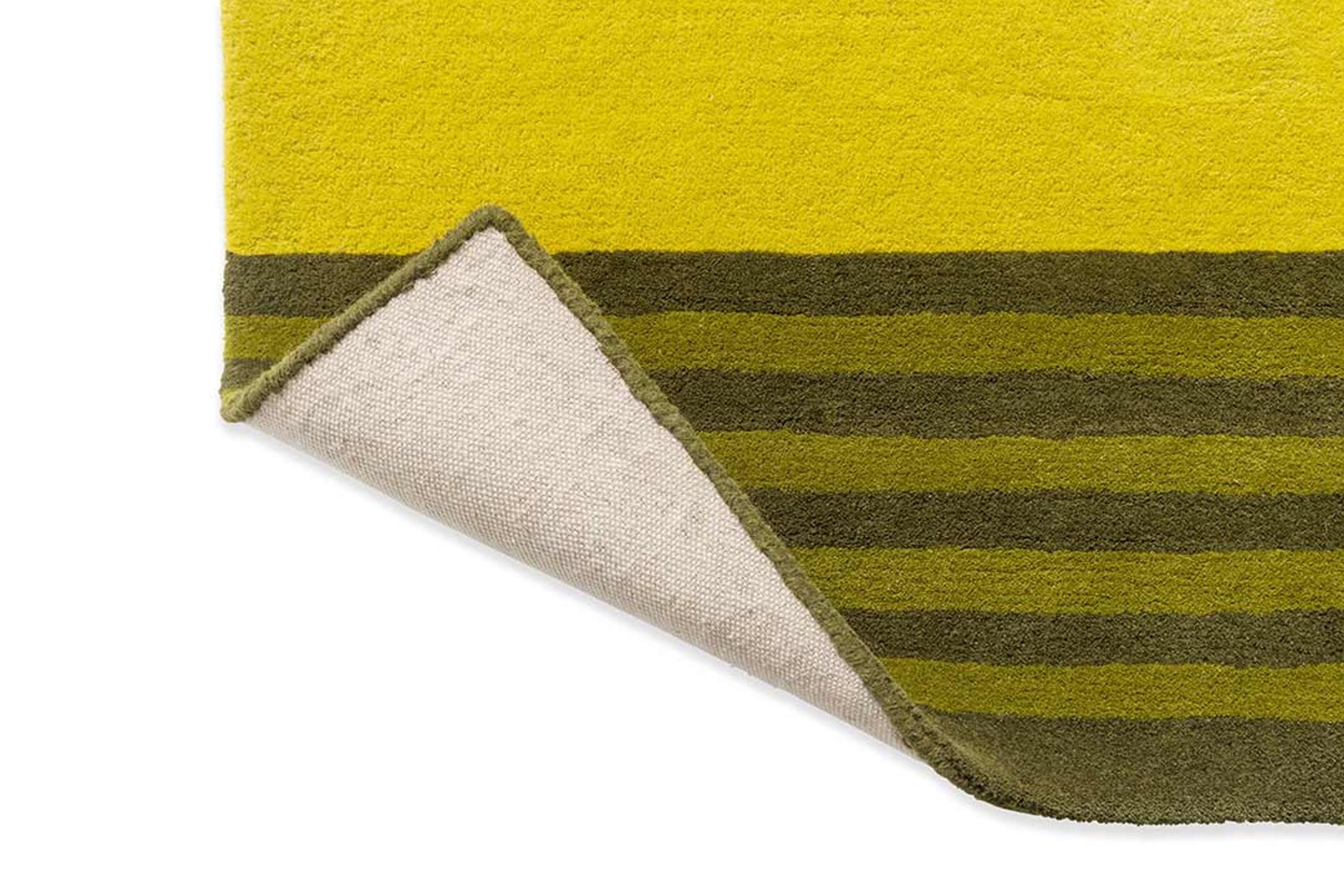Orla Kiely Striped Tulip Rug - Seagrass | 100% Wool Designer Floor Rug
