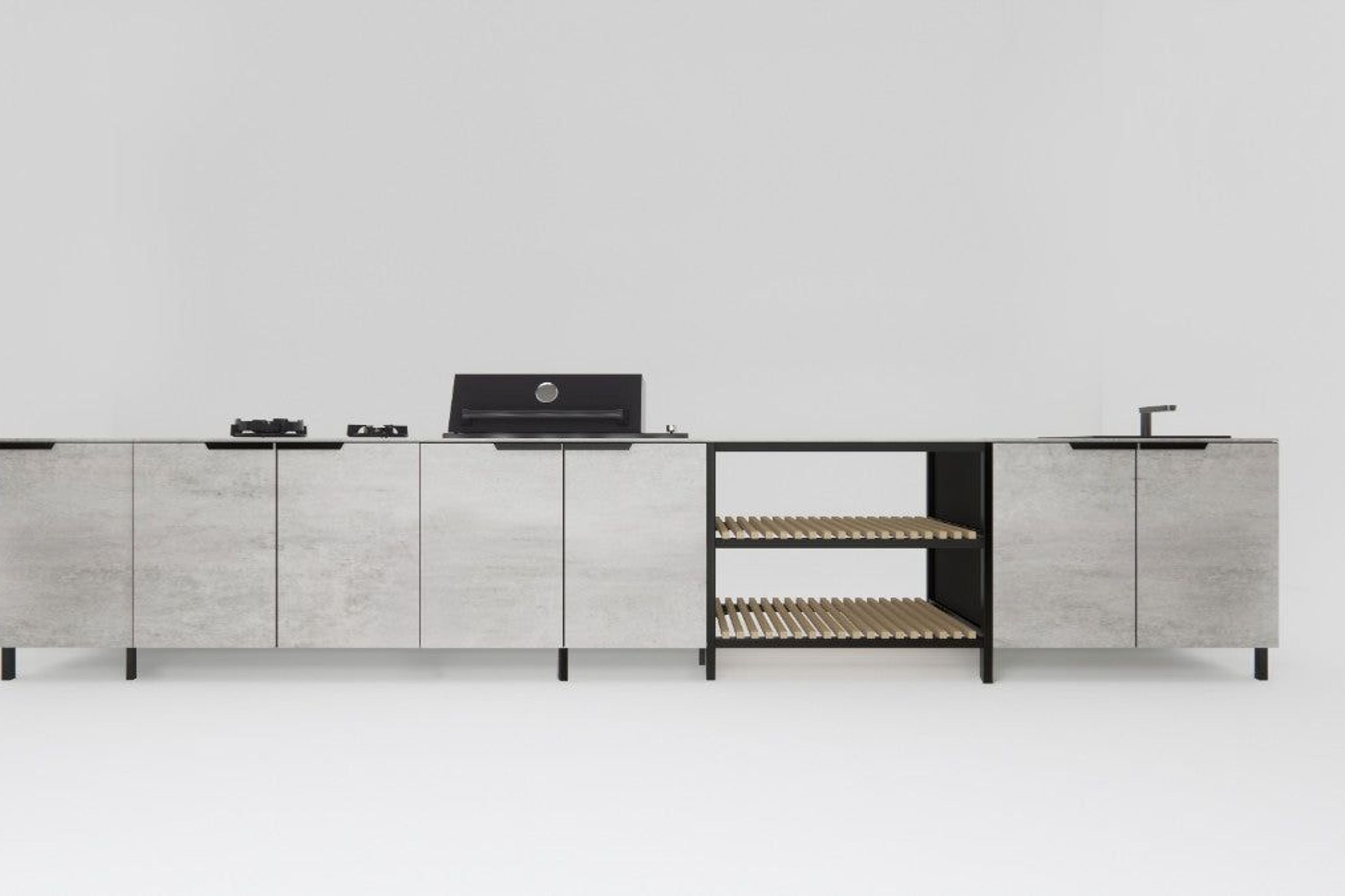 Q-Boo Kitchen Cabinet 100 Bbq