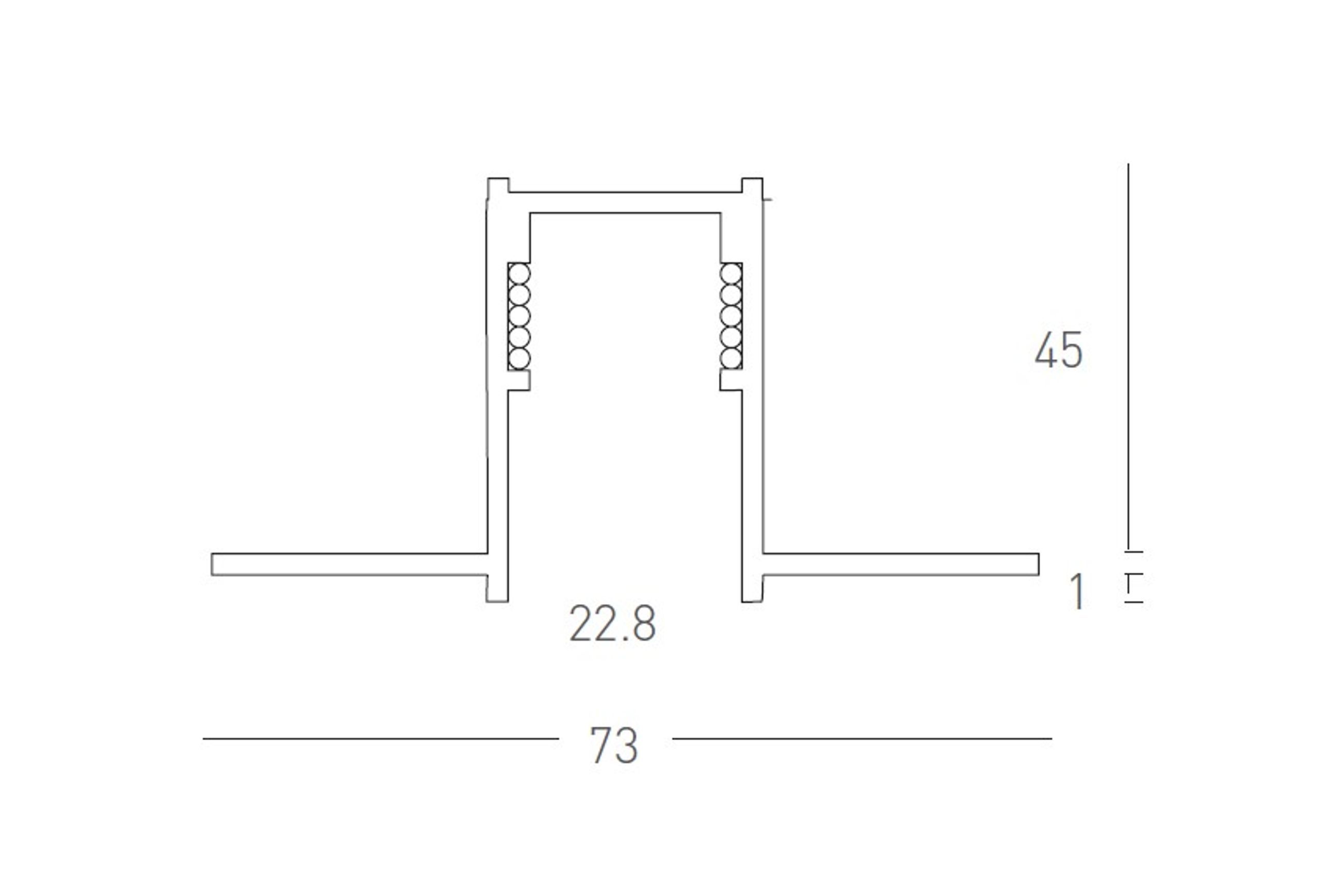 Outer Recessed Magnetic Track