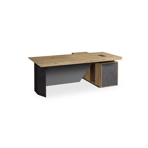 HAMLIN Executive Office Desk with Left Return 2.2M - Tobacco