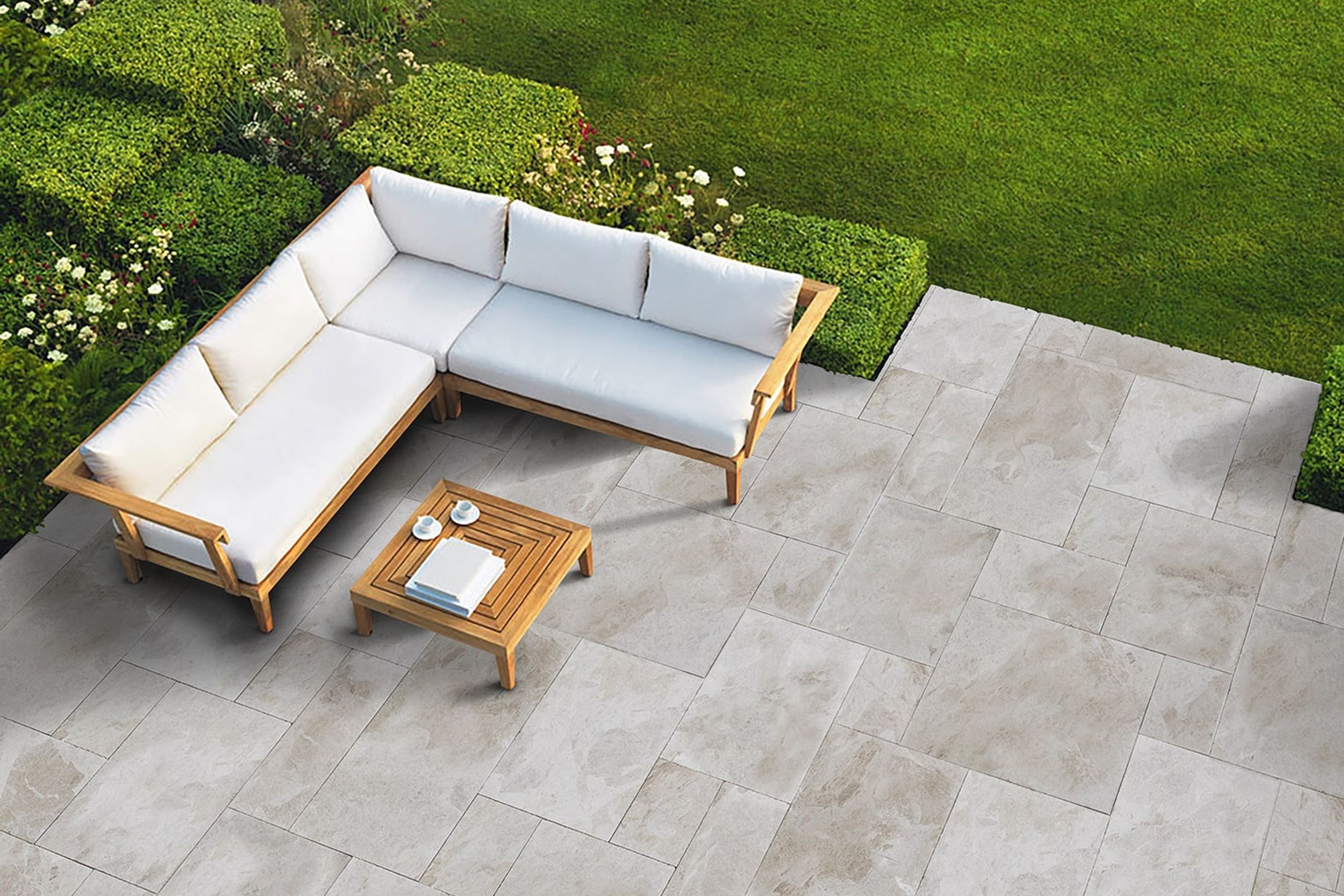 Papillon Sandblasted Limestone Tiles