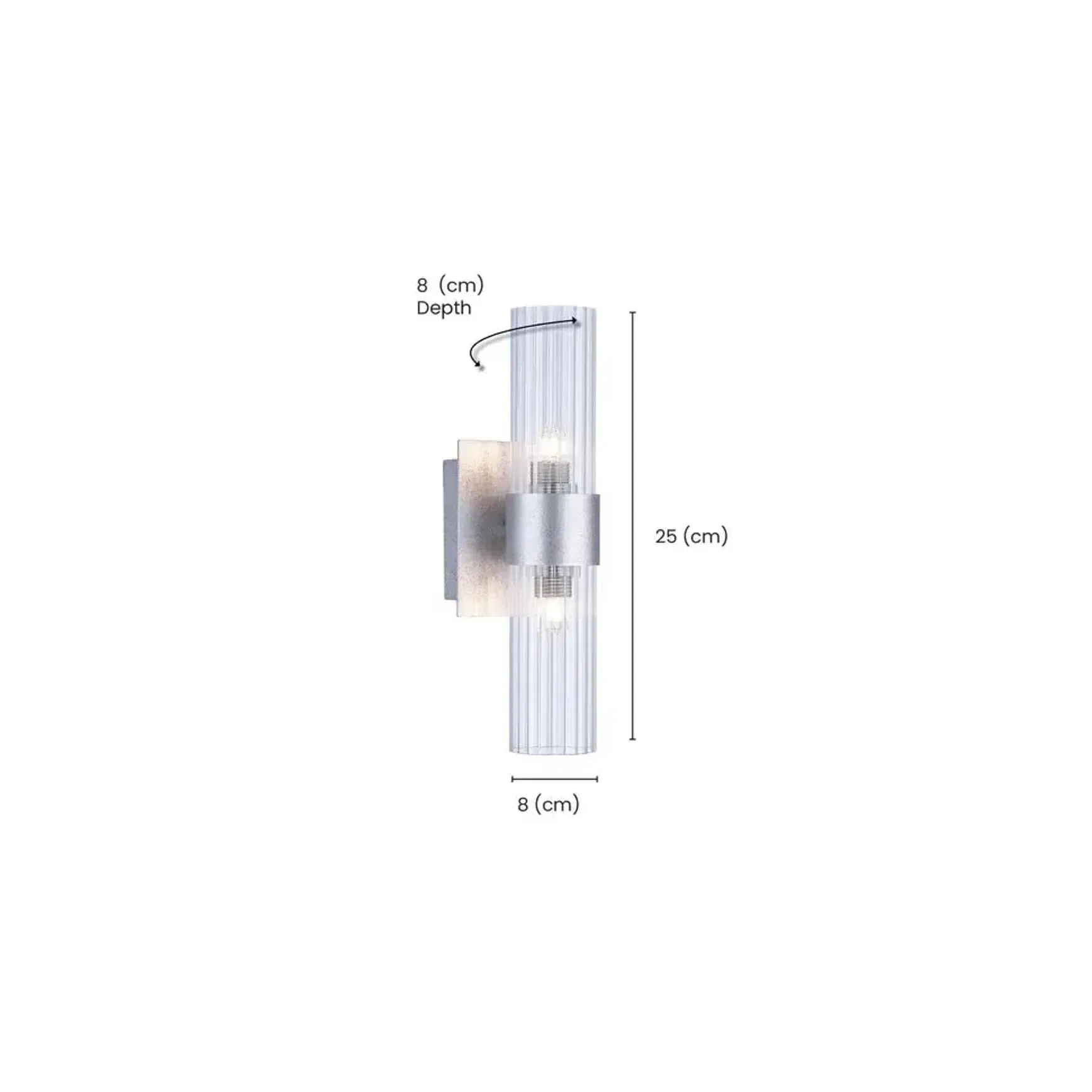 Provincial Collection Wall Sconce – Champagne Finish H:25Cm