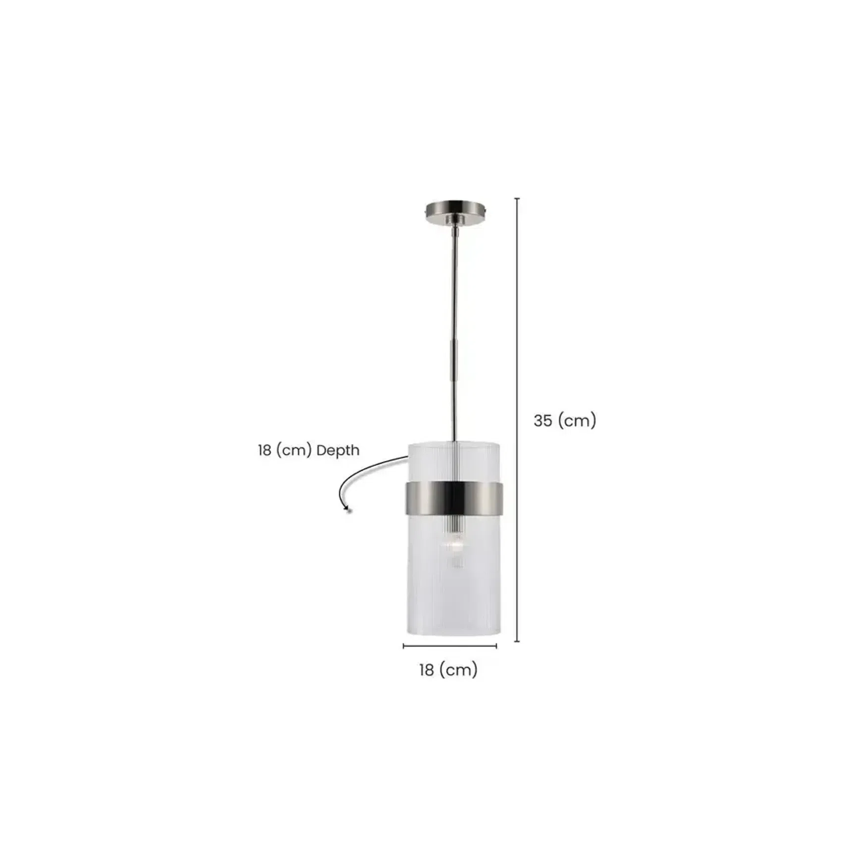 Provincial Collection - Single Light - Rod Suspension - Polished Nickel