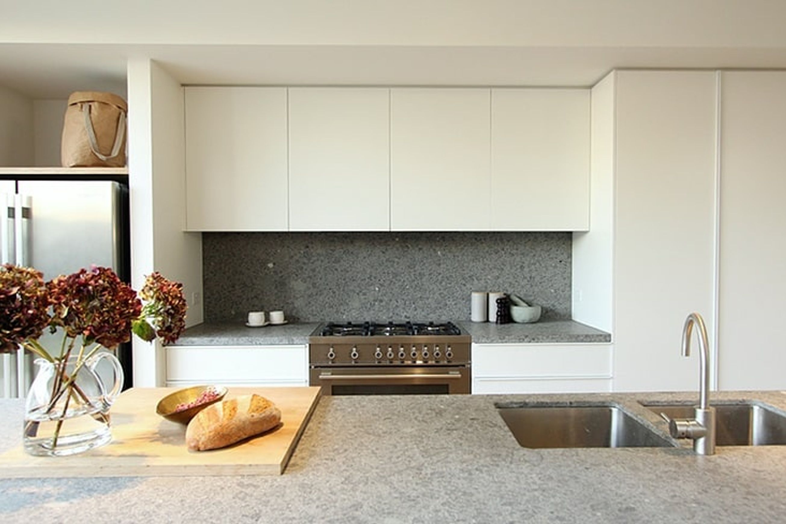 Peperino Grigio Honed Bluestone Benchtop