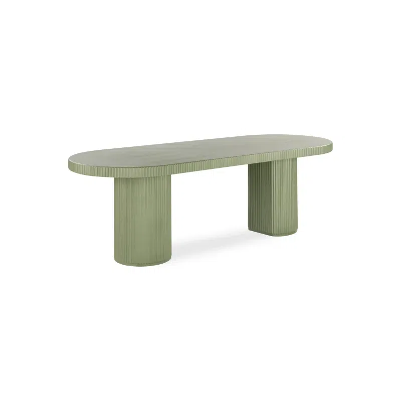 Nova Outdoor Dining Table 240cm - Green Concrete