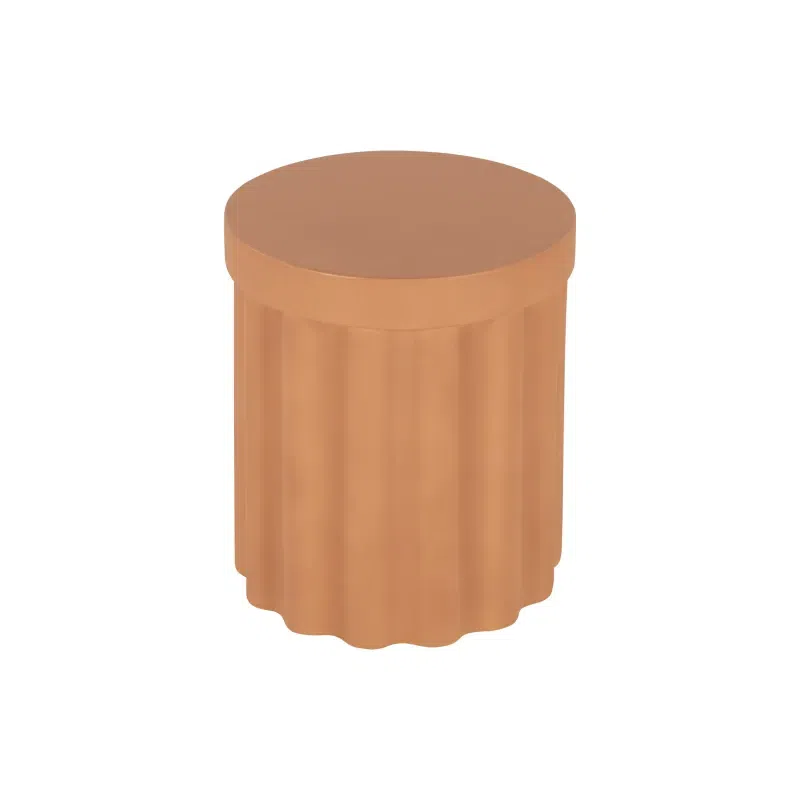 Flock Outdoor Side Table - Terracotta Concrete