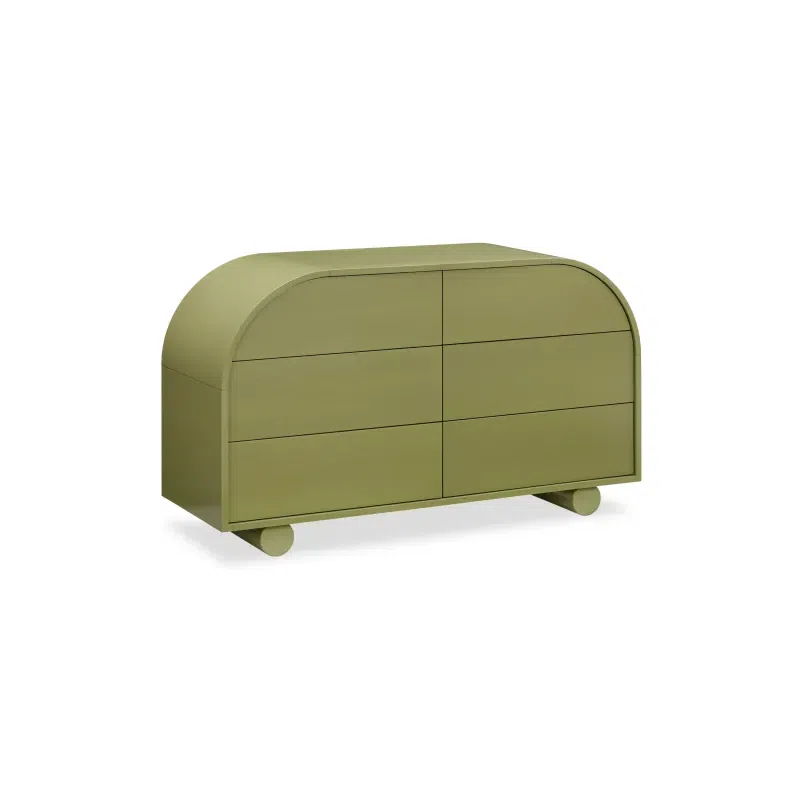 Muse 6 Drawer Chest - Olive