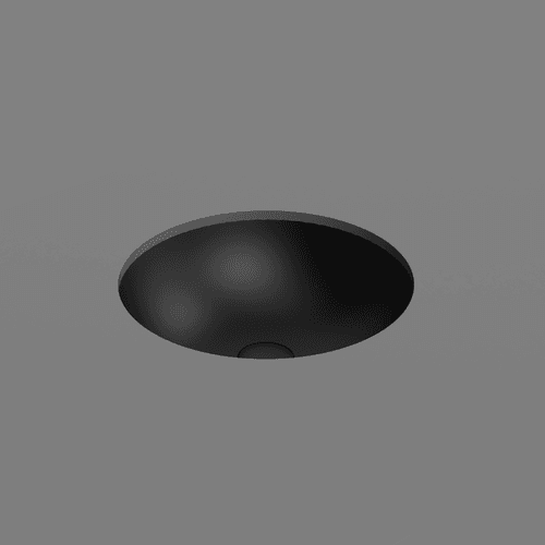 Pura 40 Round Undermount Basin Matt Black